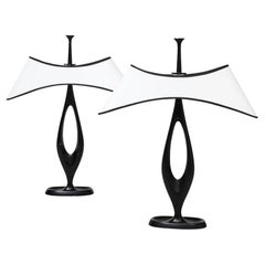 Raras lámparas de mesa de Max Ingrand para Fontana Arte