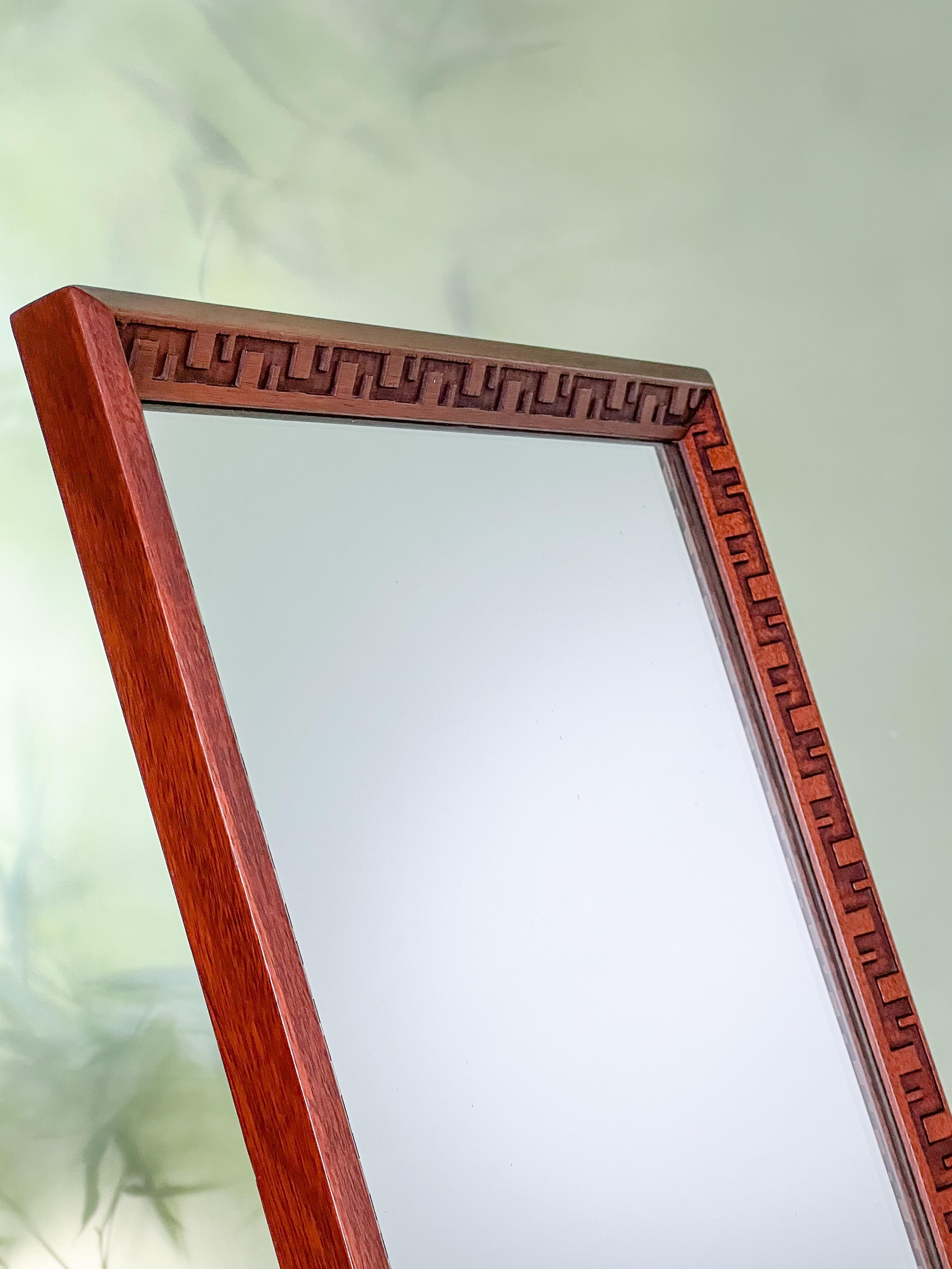 Rare Table Top Mirror by Frank Lloyd Wright  6