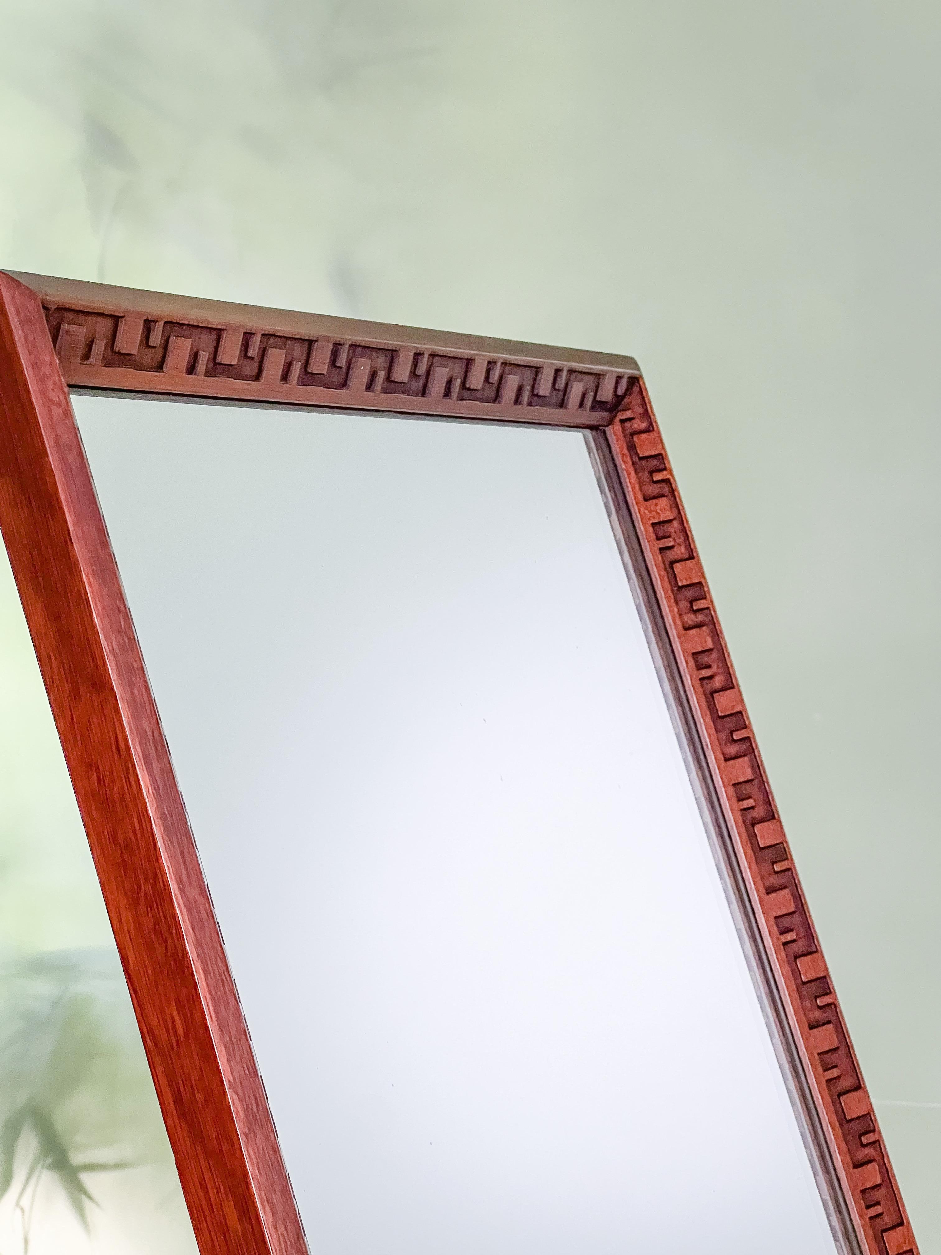 Rare Table Top Mirror by Frank Lloyd Wright  7
