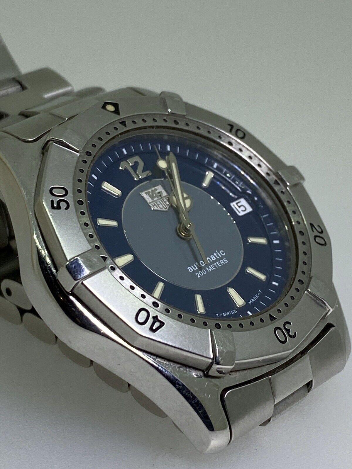 Seltene TAG Heuer Ref: WK2114 Automatik 200m Blau 2-Ton Zifferblatt 37mm Taucheruhr Herren