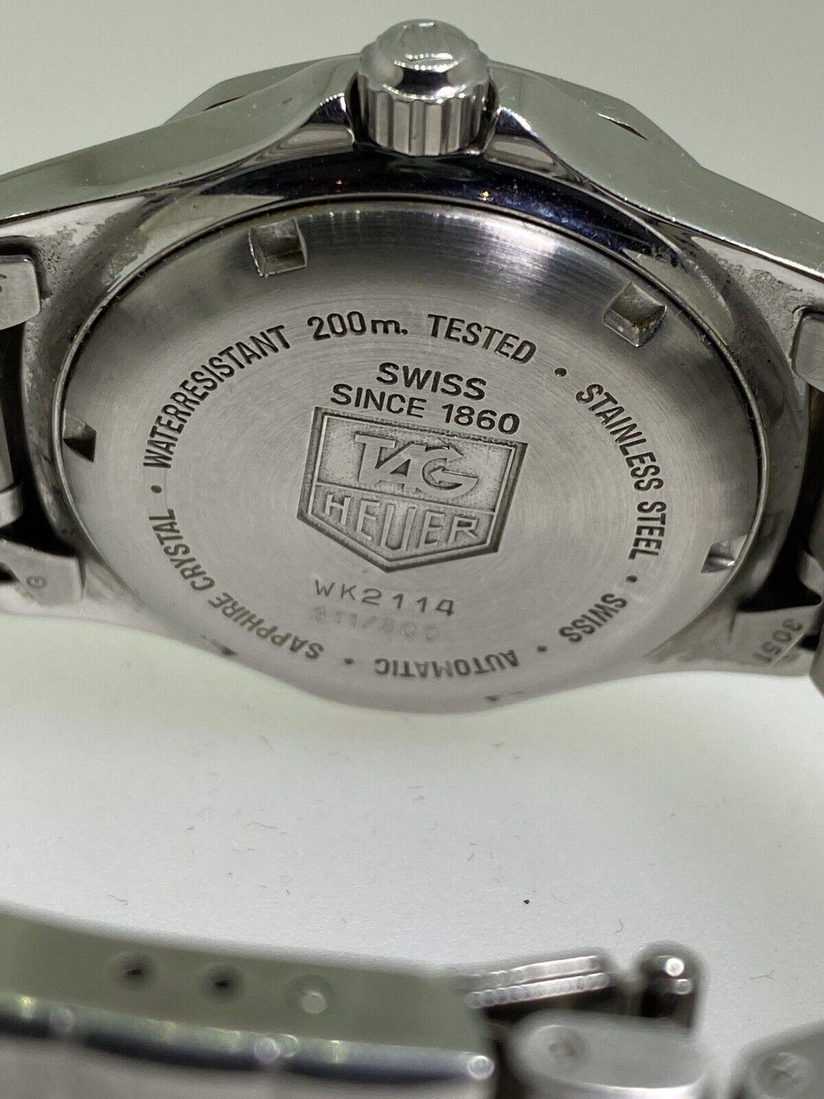Seltene TAG Heuer Ref: WK2114 Automatik 200m Blau 2-Ton Zifferblatt 37mm Taucheruhr 1