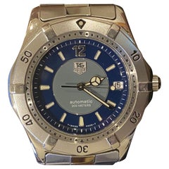 Seltene TAG Heuer Ref: WK2114 Automatik 200m Blau 2-Ton Zifferblatt 37mm Taucheruhr