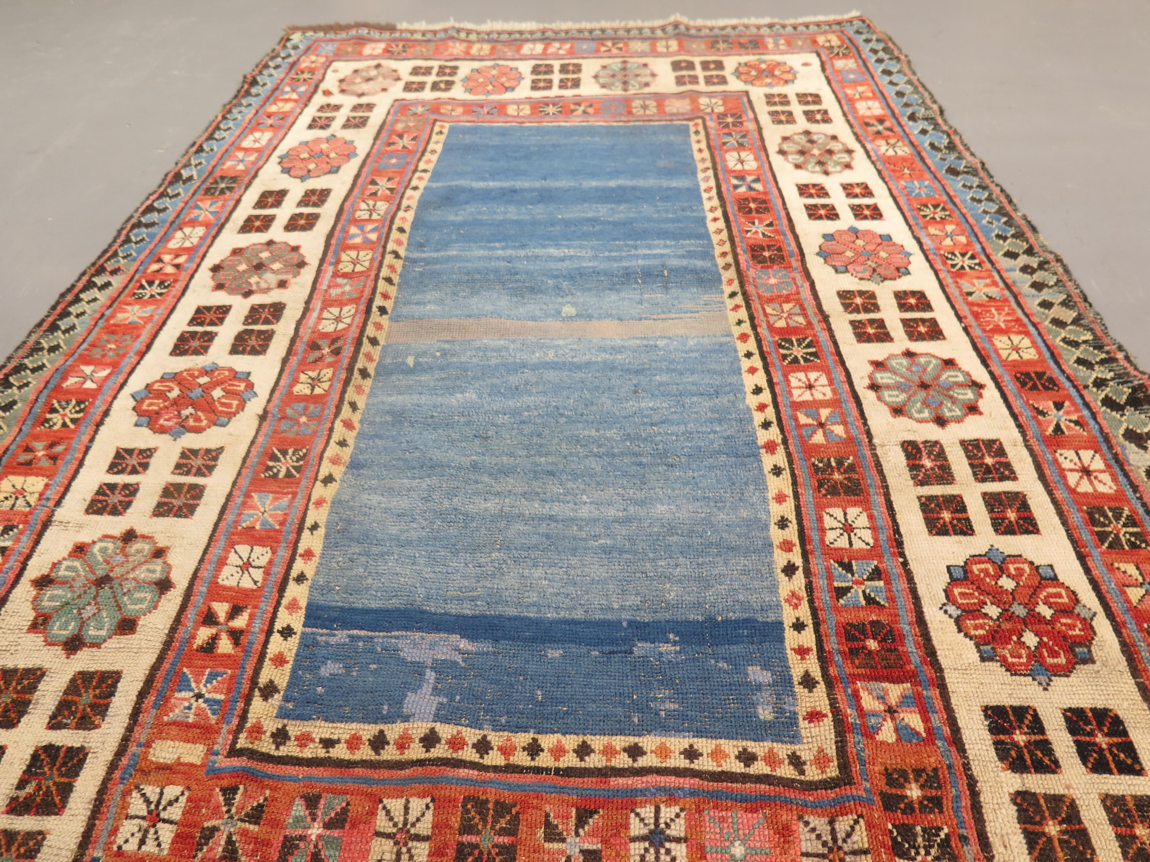 Kazakh Rare tapis d'accentuation talish, vers 1870 en vente