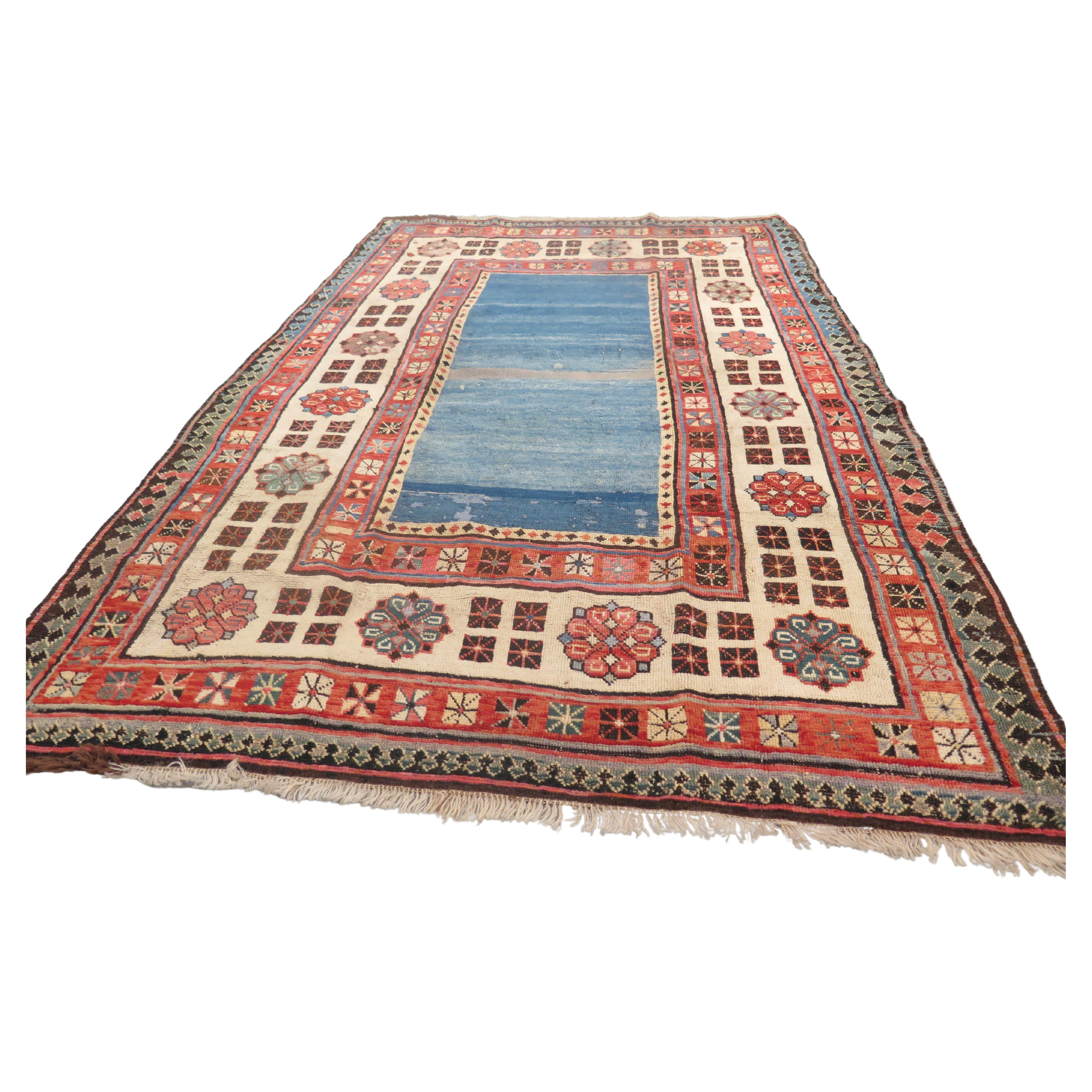 Rare Talish Accent Rug, c. 1870 For Sale