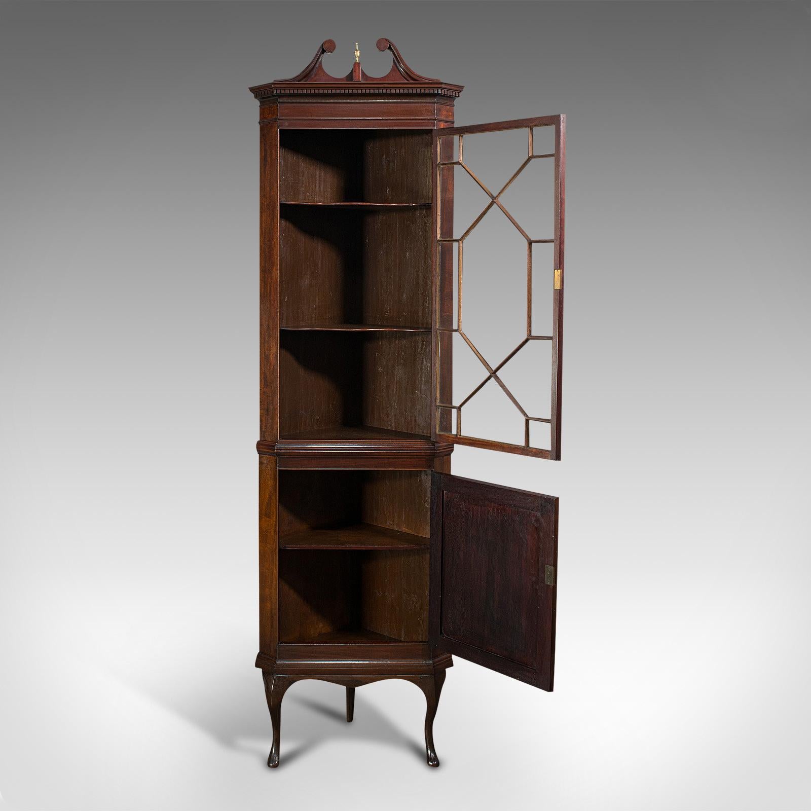 corner antique cabinet