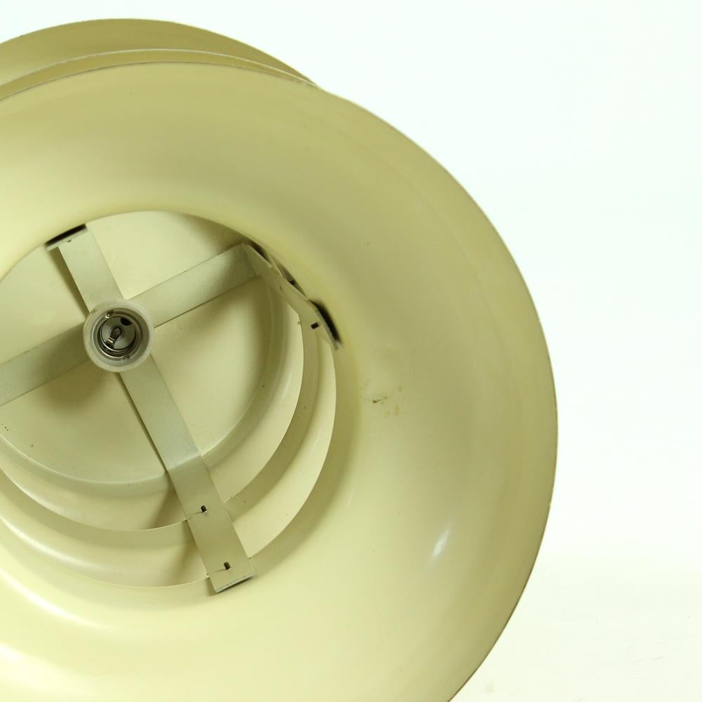 Rare Tall Ceiling Light in Brass, Czechoslovakia, 1960s For Sale 4