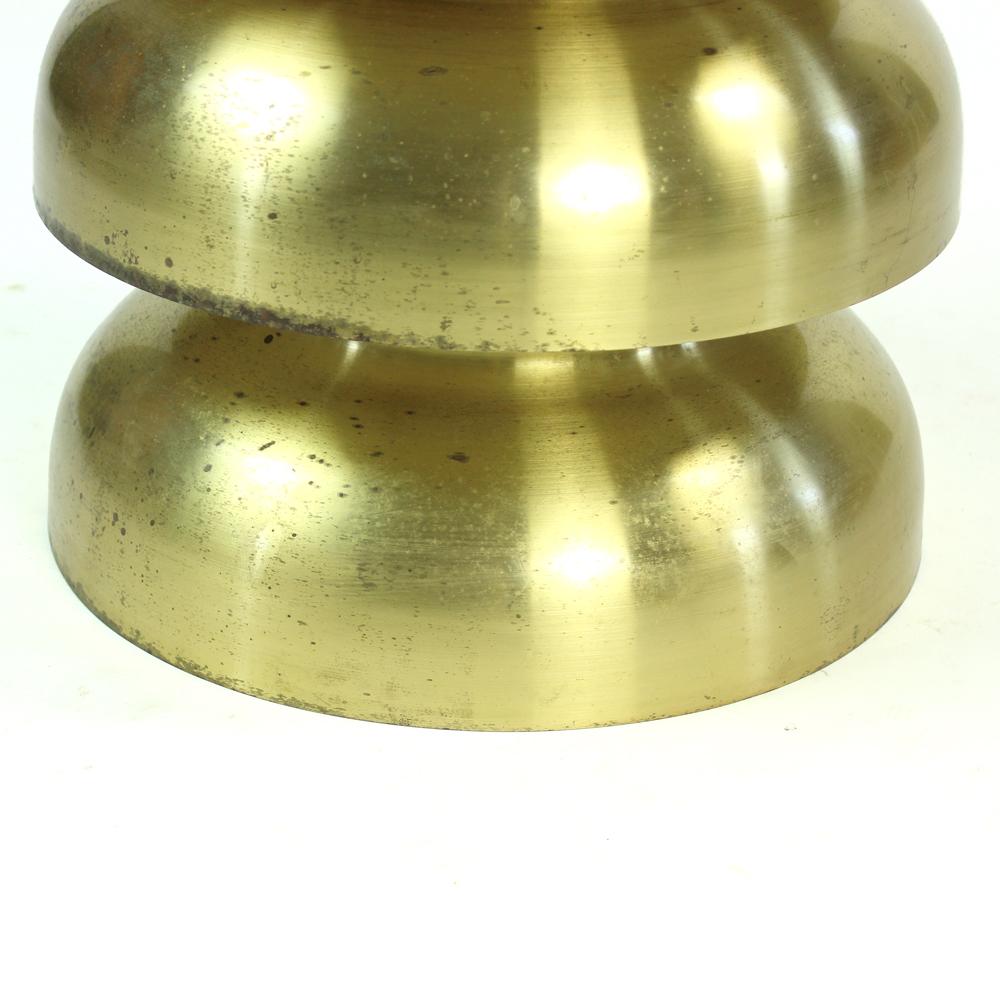 Rare Tall Ceiling Light in Brass, Czechoslovakia, 1960s For Sale 2
