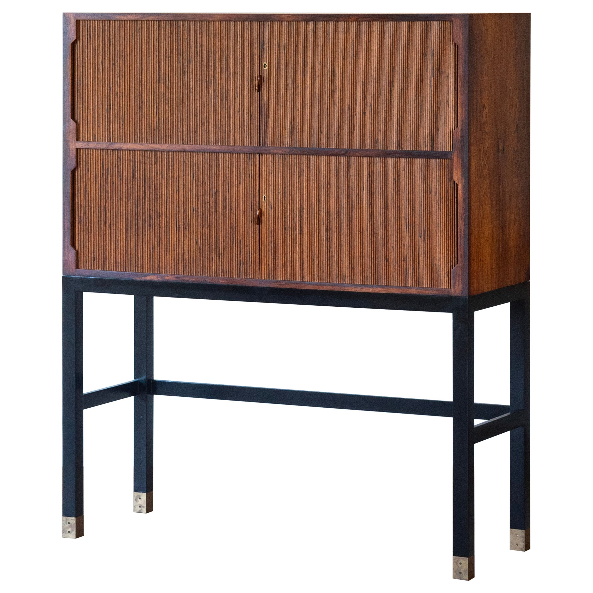 Rare Tambour Cabinet by Ole Wanscher