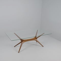 Rare Tapio Wirkkala Reindeer Antlers Coffee Table Model 9020, Elm, Asko 1950s