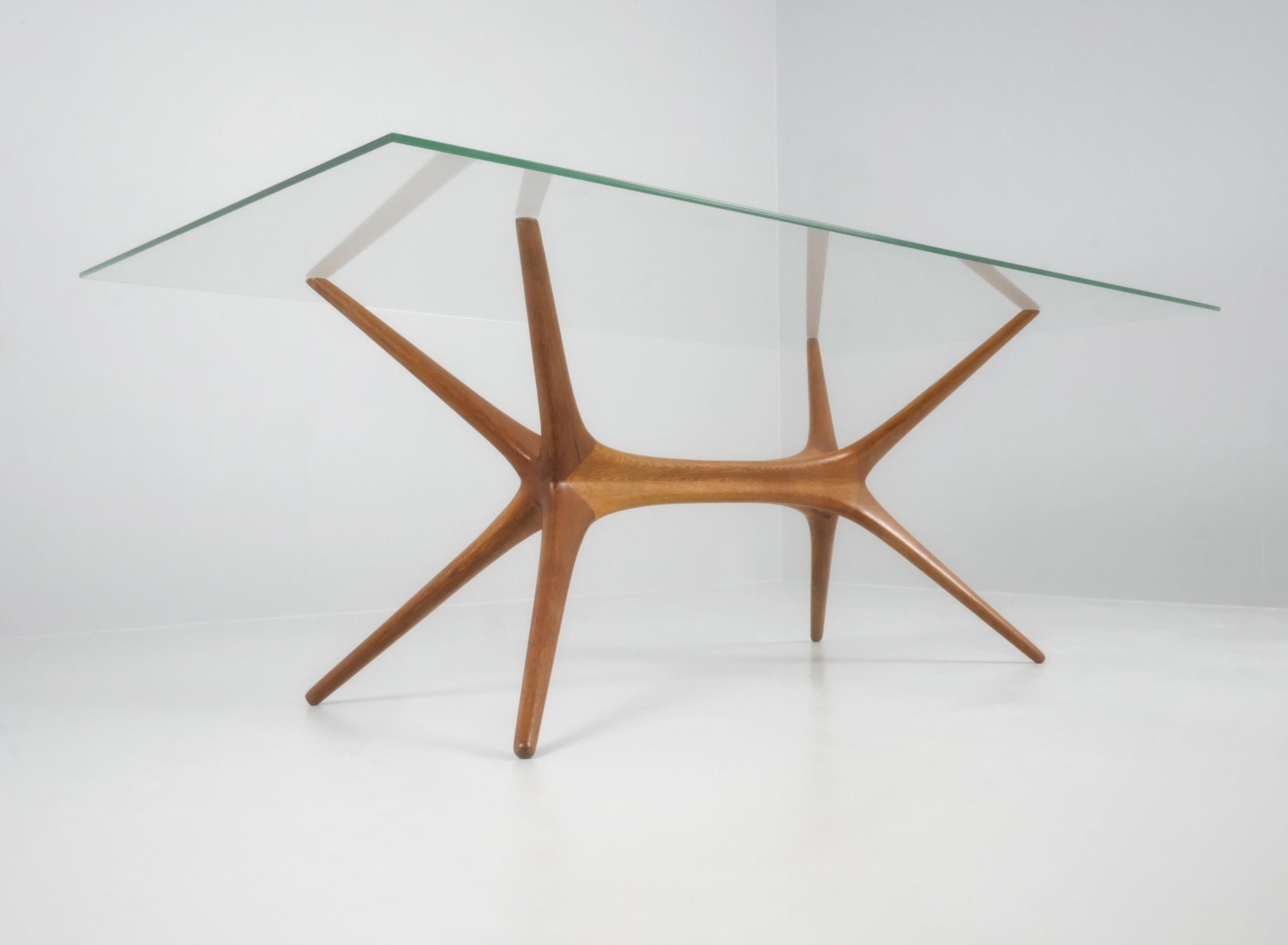 Rare Tapio Wirkkala Reindeer Antlers Coffee Table Model 9020, Elm, Asko 1950s For Sale 1