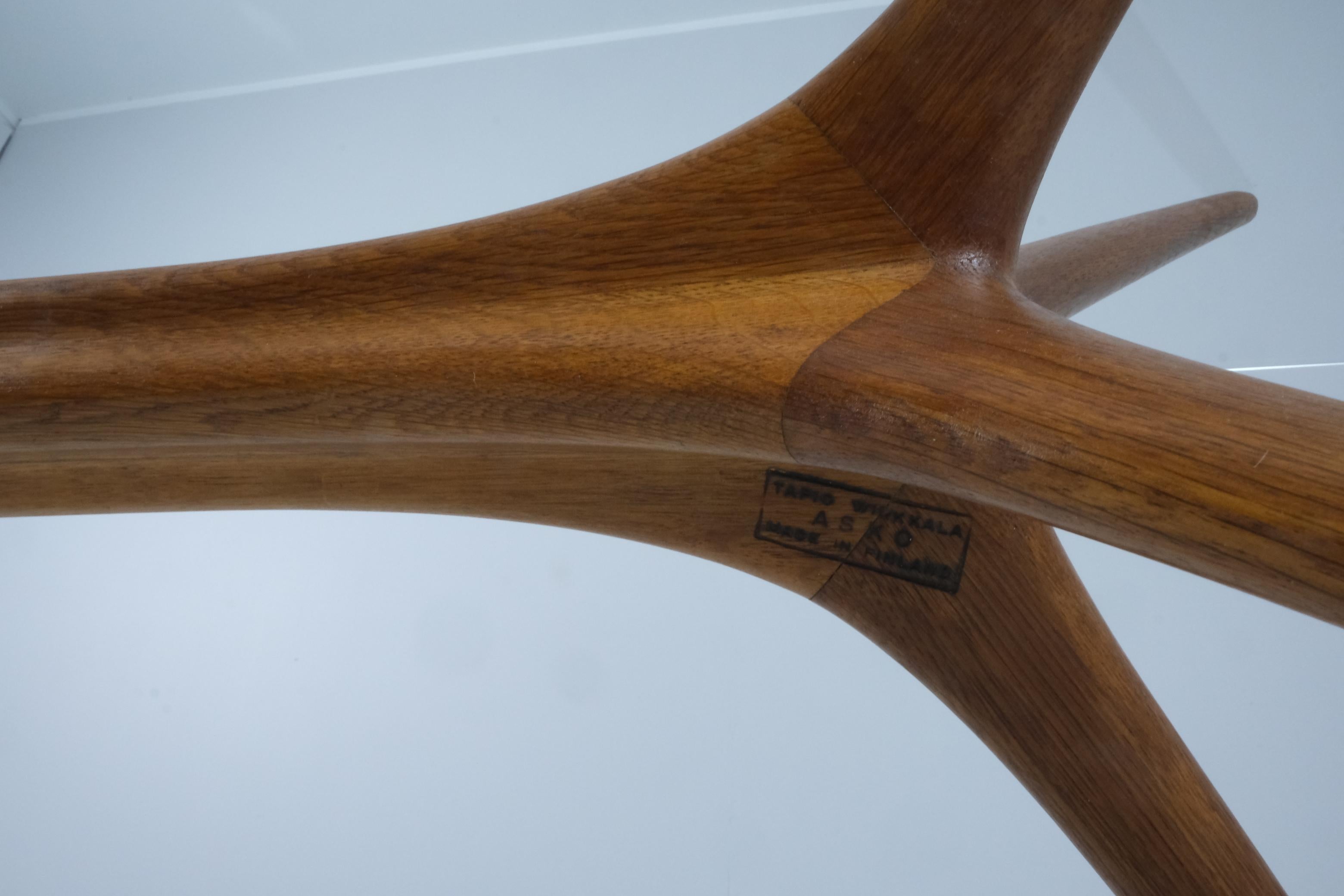 Rare Tapio Wirkkala Reindeer Antlers Coffee Table Model 9020, Elm, Asko 1950s For Sale 2