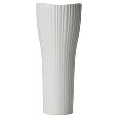 Raro jarrón de porcelana blanca Op Art Tapio Wirkkala Rosenthal Studio Line