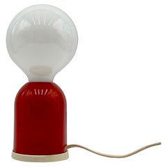 Rare Targetti Sankey 80s Glossy Red Lamp - Distinctive Anthropomorphic Design