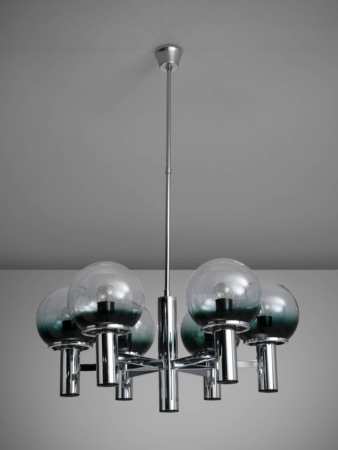 Rare Targetti Sankey 'Space Age' Chandelier 1