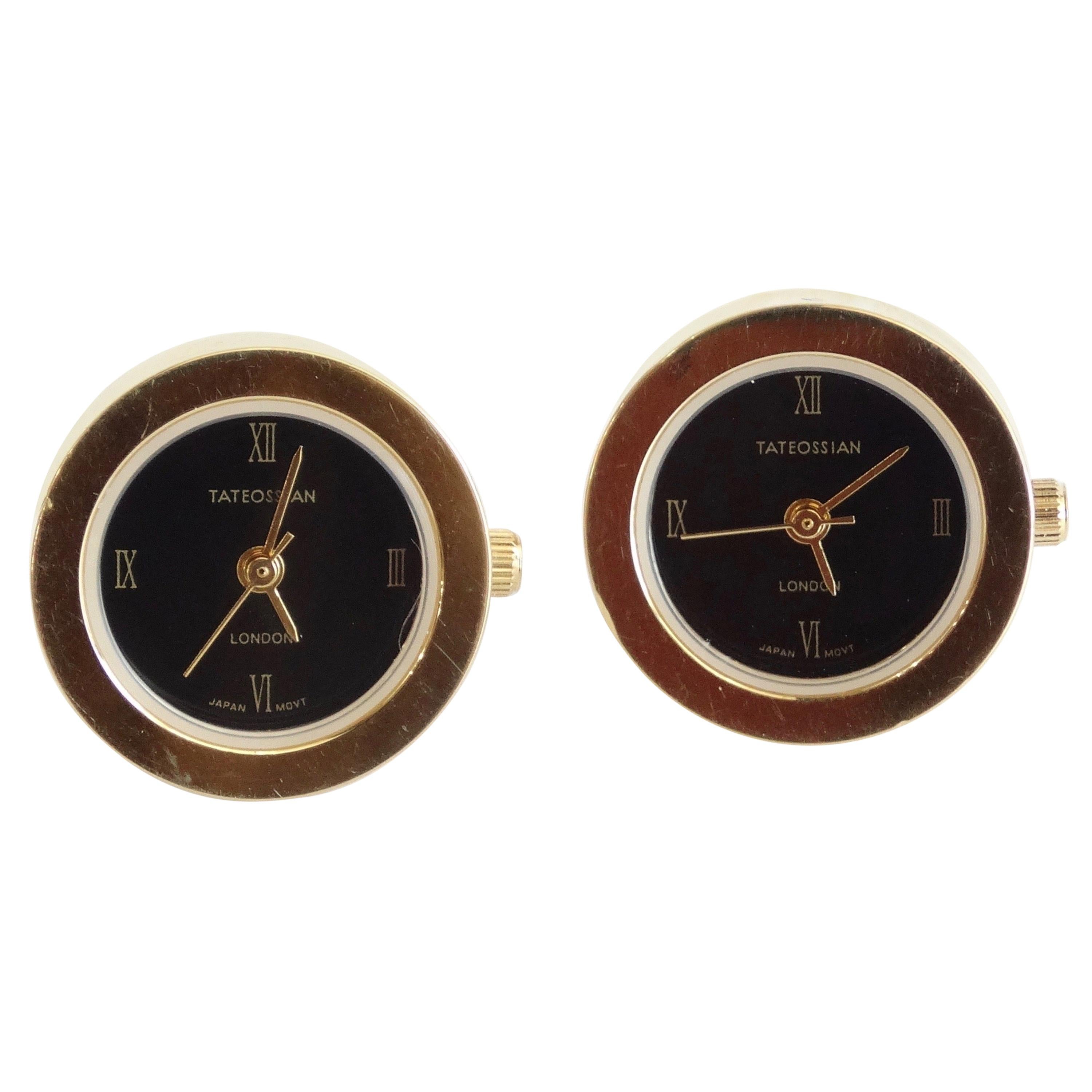 Tateossian London Clock Cufflinks 
