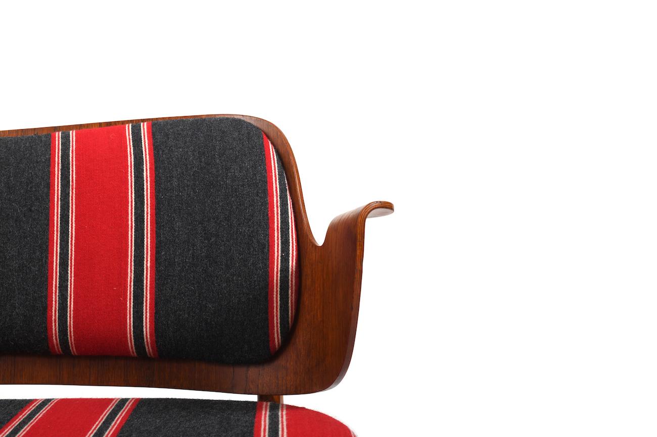 20th Century Rare Teak and Oak Bench by Arne Hovmand-Olsen 1950s