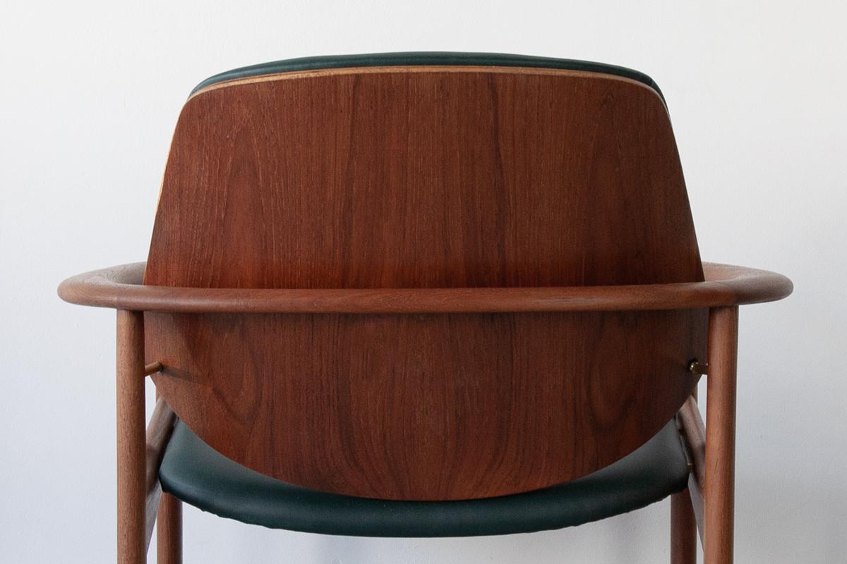 Rare Teak Armchair by Arne Hovmand-Olsen for Jutex 4