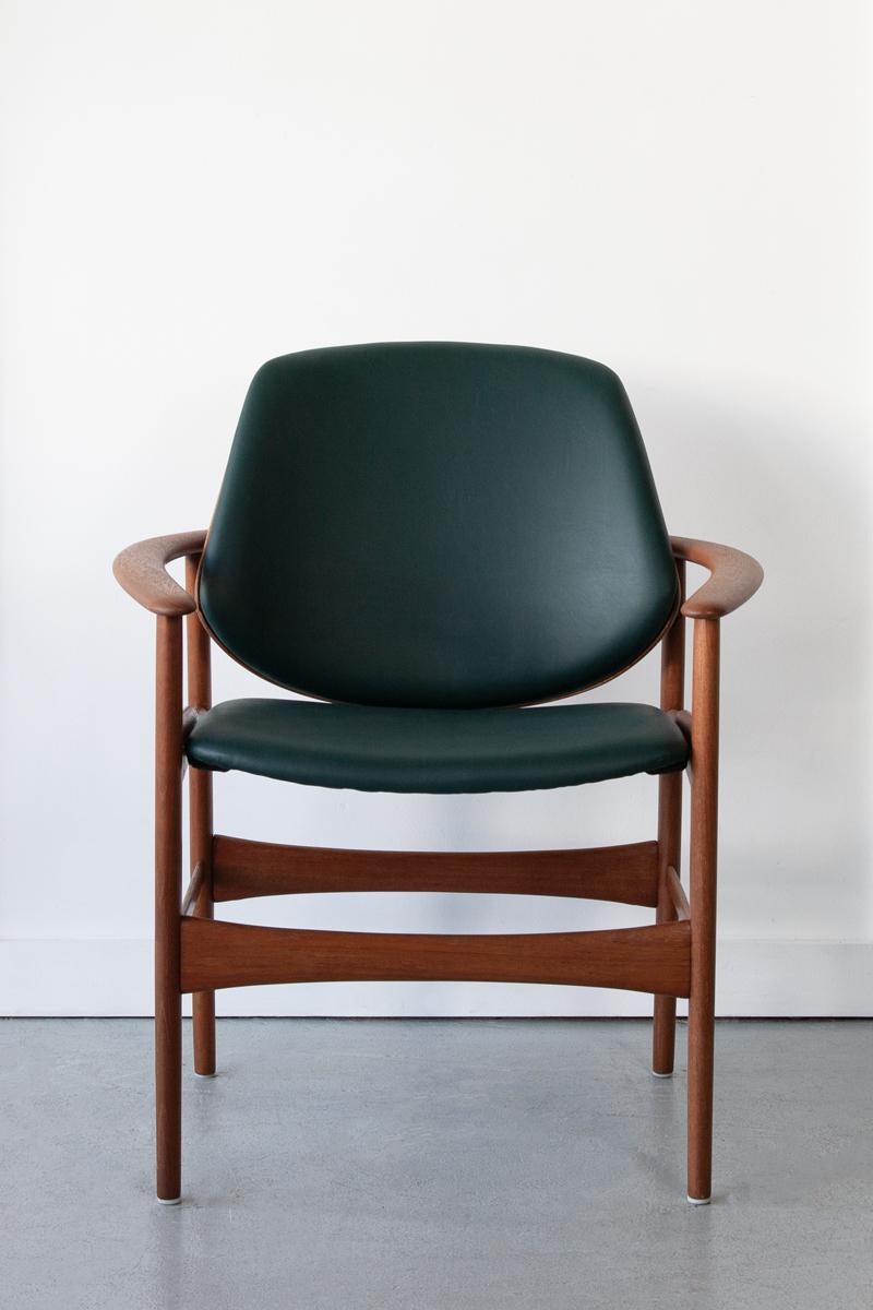 Rare Teak Armchair by Arne Hovmand-Olsen for Jutex 7
