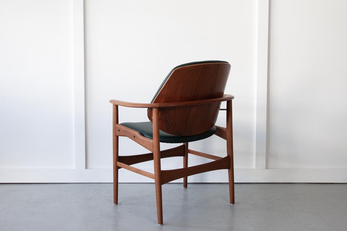 Mid-Century Modern Rare Teak Armchair by Arne Hovmand-Olsen for Jutex