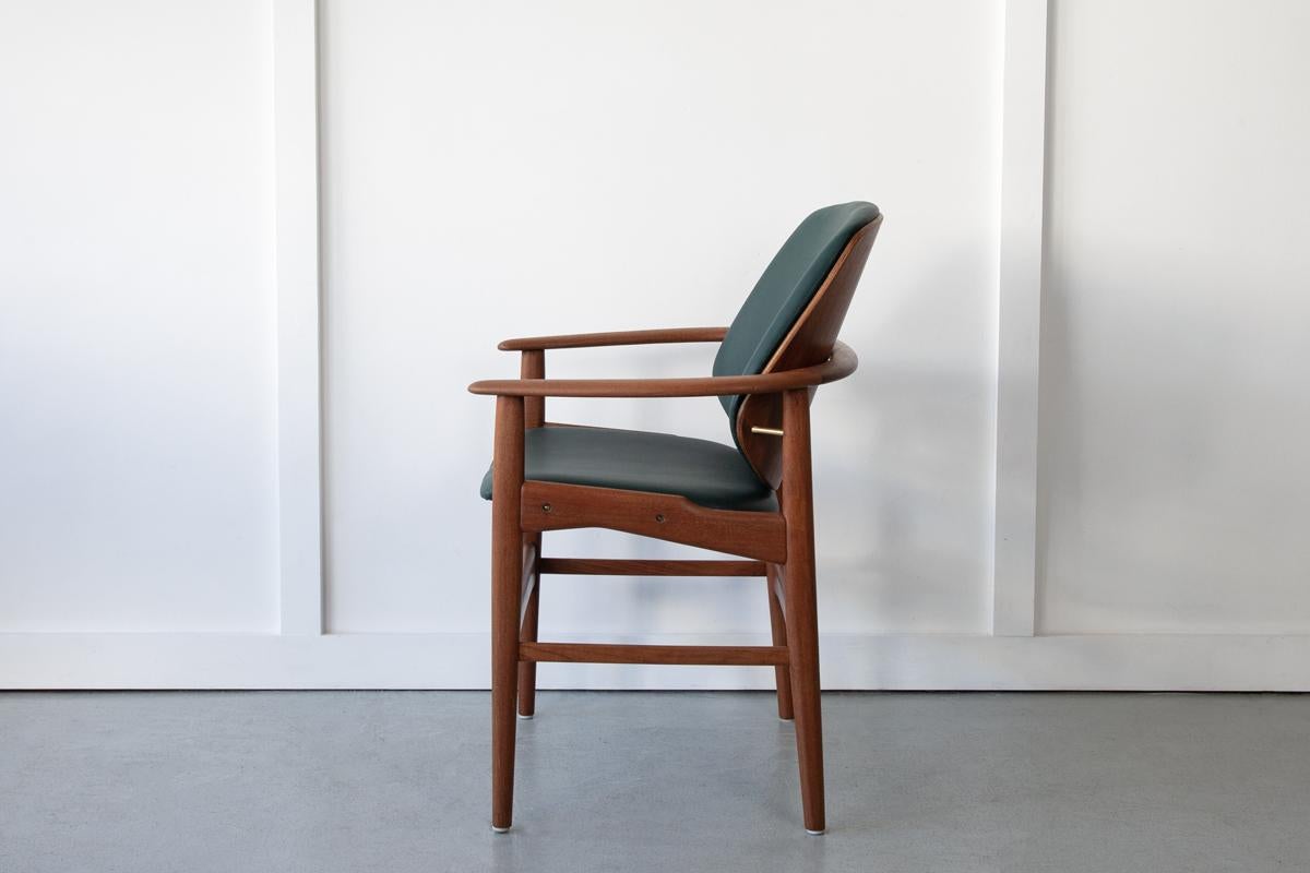 Rare Teak Armchair by Arne Hovmand-Olsen for Jutex In Good Condition In Bristol, GB