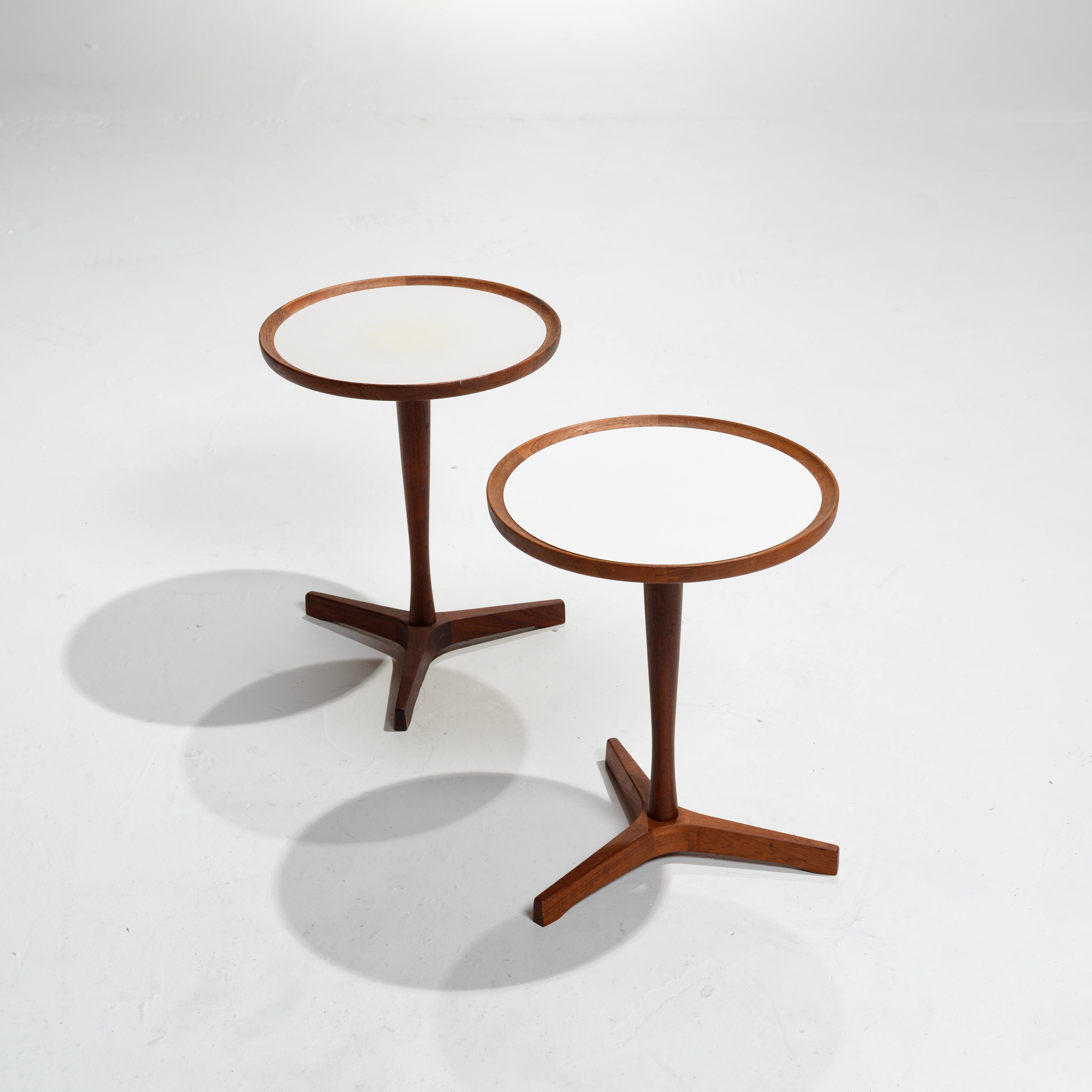 Rare Teak End Tables by Hans C. Andersen, 1950s For Sale 3