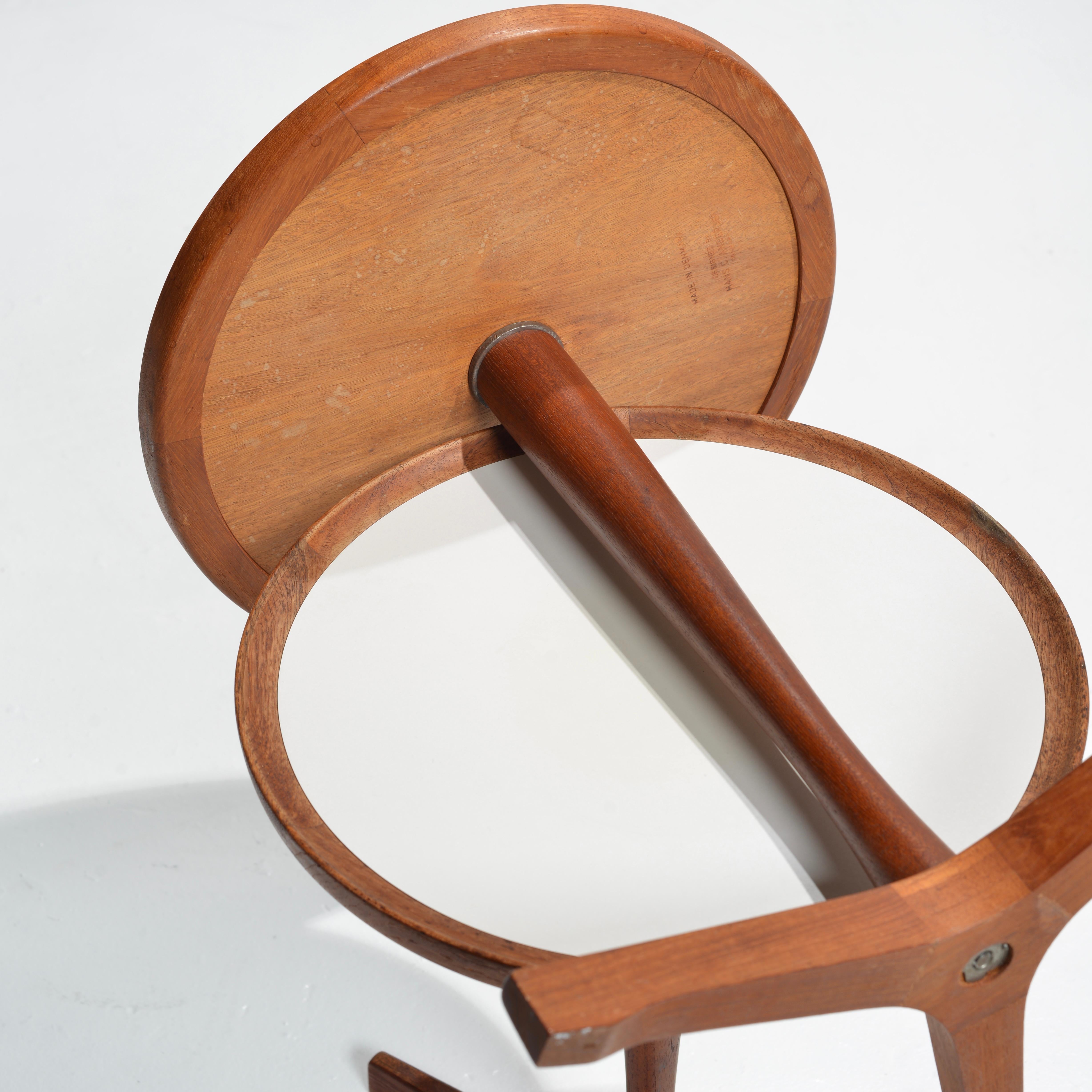 Rare Teak End Tables by Hans C. Andersen, 1950s For Sale 5