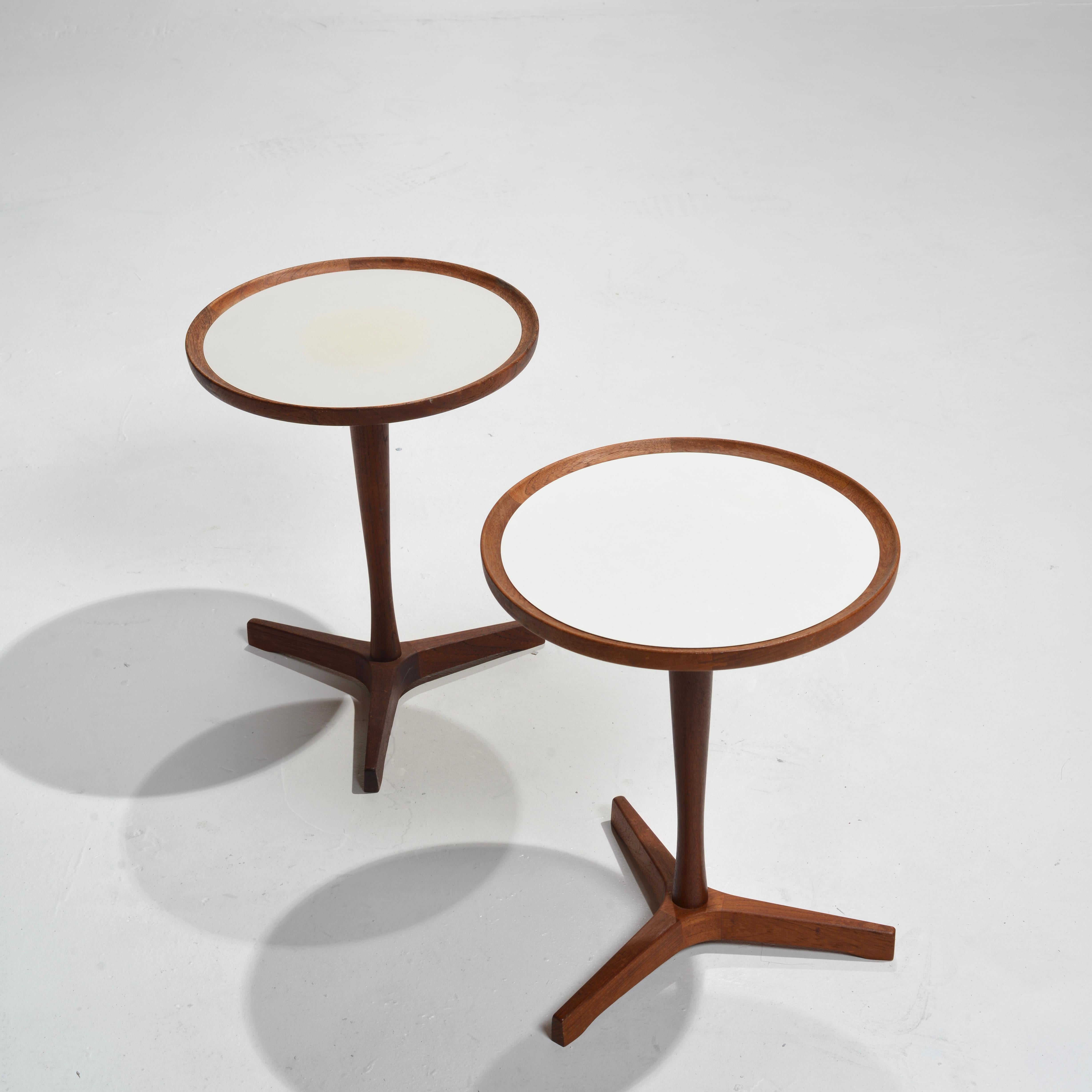 Mid-20th Century Rare Teak End Tables by Hans C. Andersen, 1950s For Sale