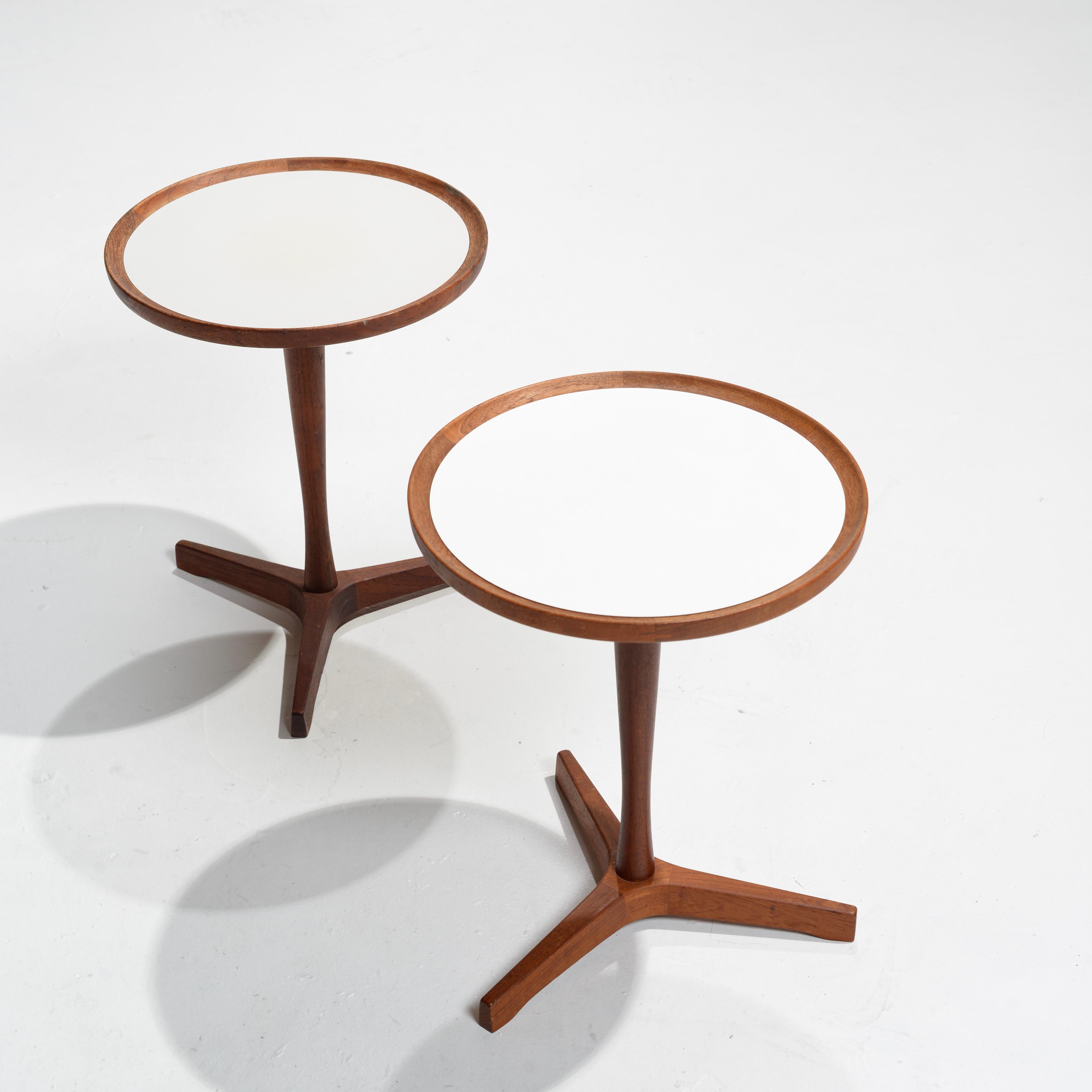 Rare Teak End Tables by Hans C. Andersen, 1950s For Sale 1