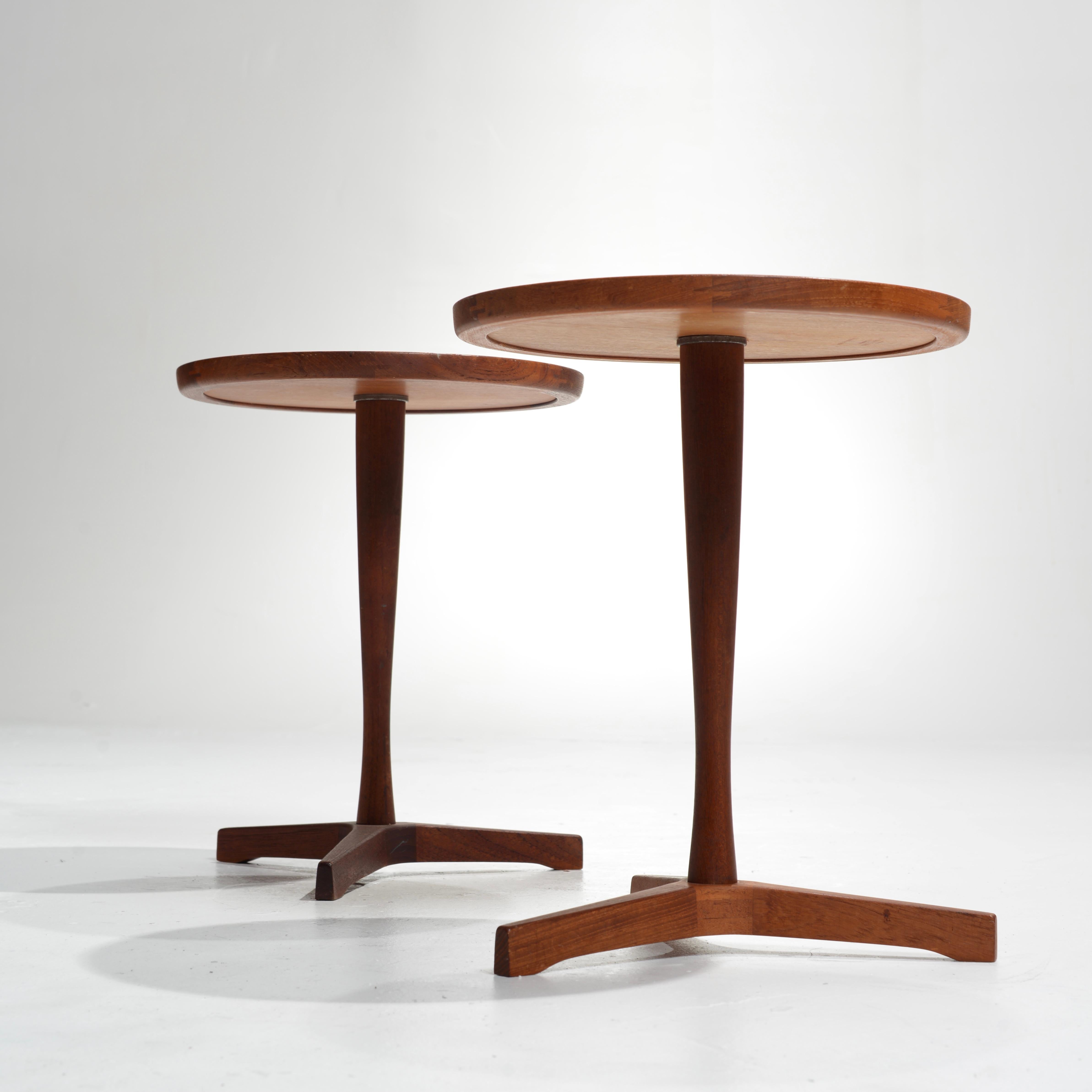 Rare Teak End Tables by Hans C. Andersen, 1950s For Sale 2