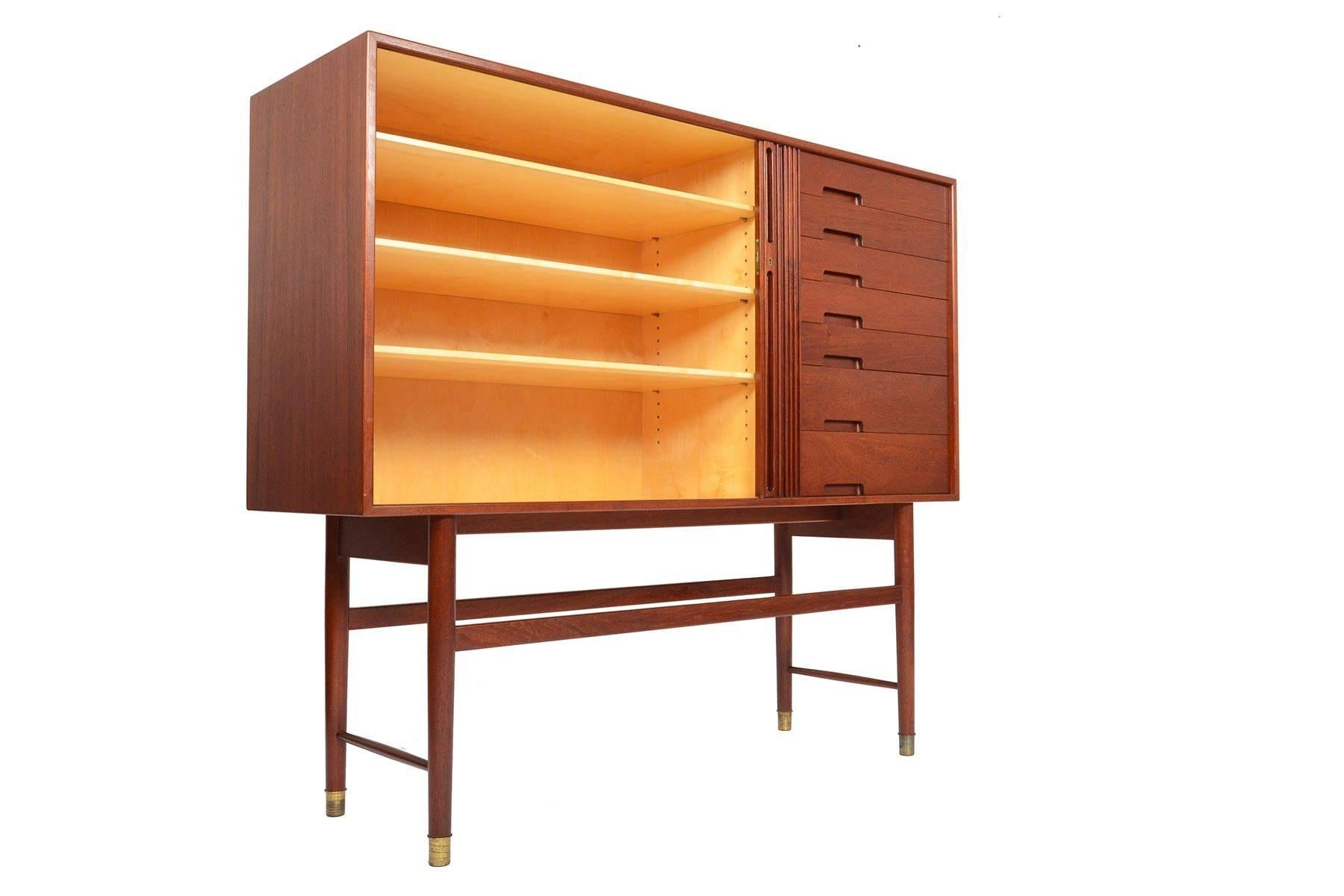 Danish Rare Midcentury Teak Credenza by Ib Kofod Larsen for Christiansen & Larsen