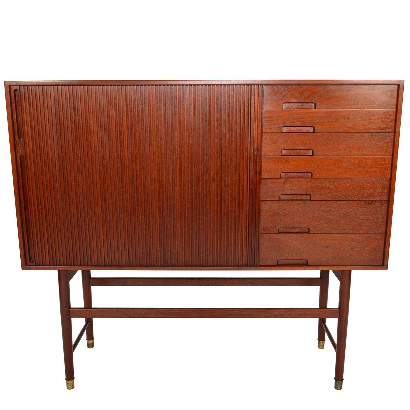 Rare Midcentury Teak Credenza by Ib Kofod Larsen for Christiansen & Larsen