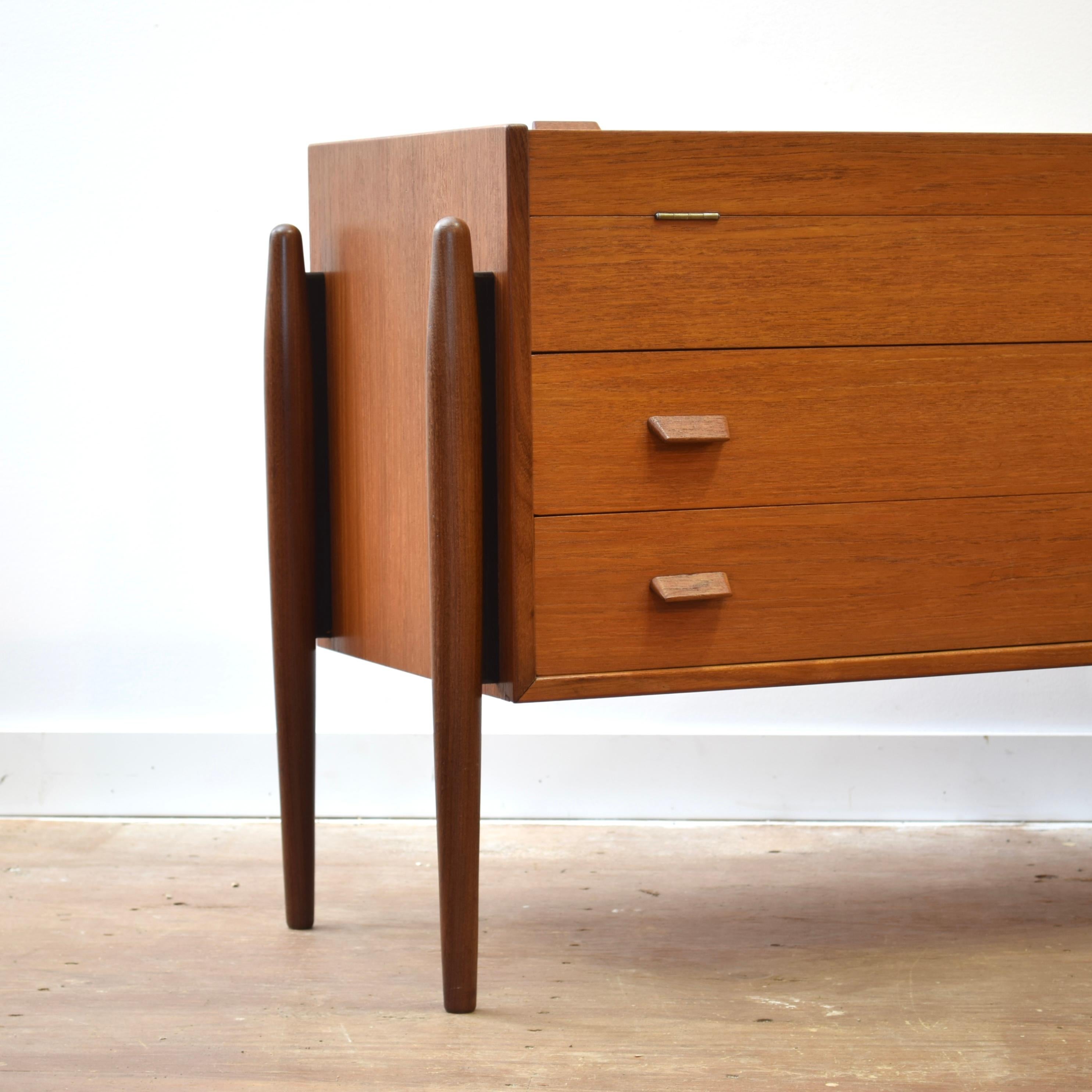 Rare Teak Vanity/Dresser For Sale 1