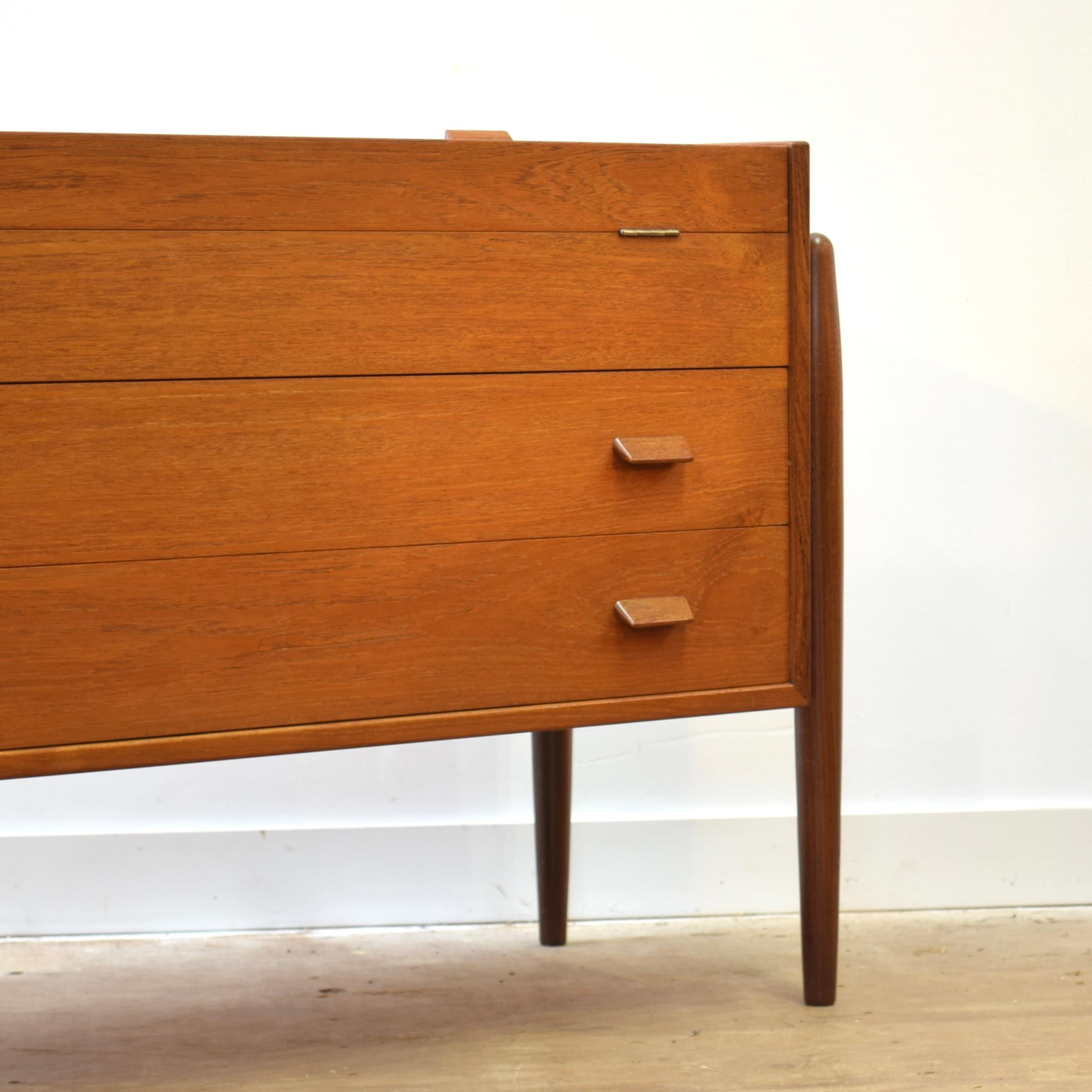 Rare Teak Vanity/Dresser For Sale 2