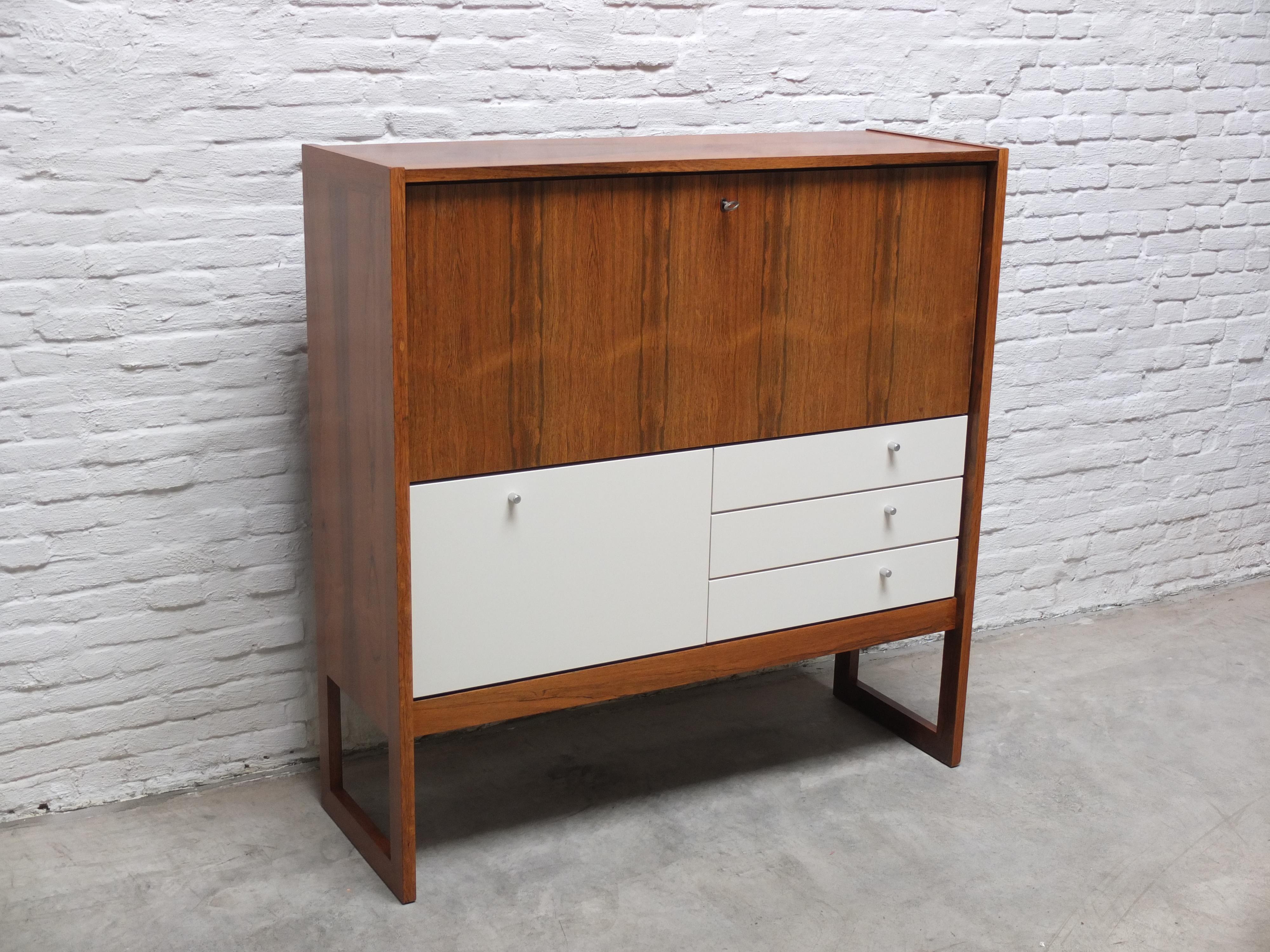 Mid-Century moderno Raro mobile per segreteria 'Tecton' di Oswald Vermaercke per V-Form, 1965 in vendita