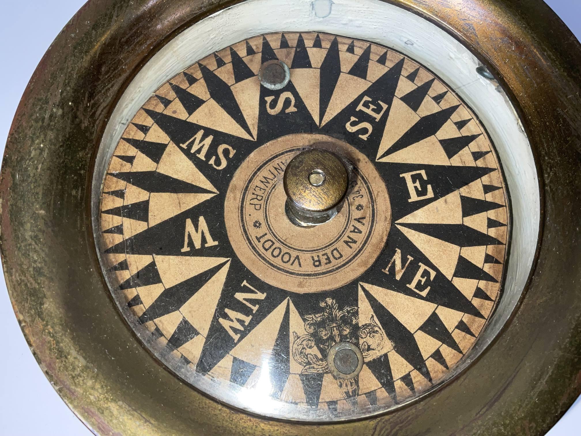 Brass Rare Telltale Ships Compass