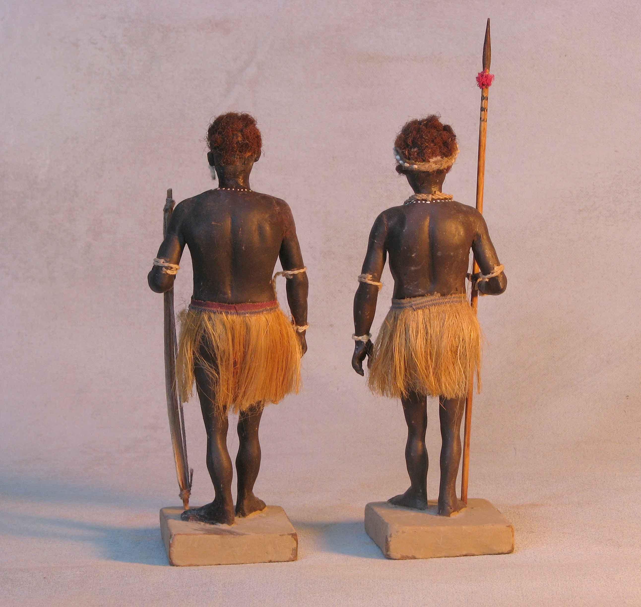 Indian Rare Terracotta Krishnanagar Figures of African Warriors