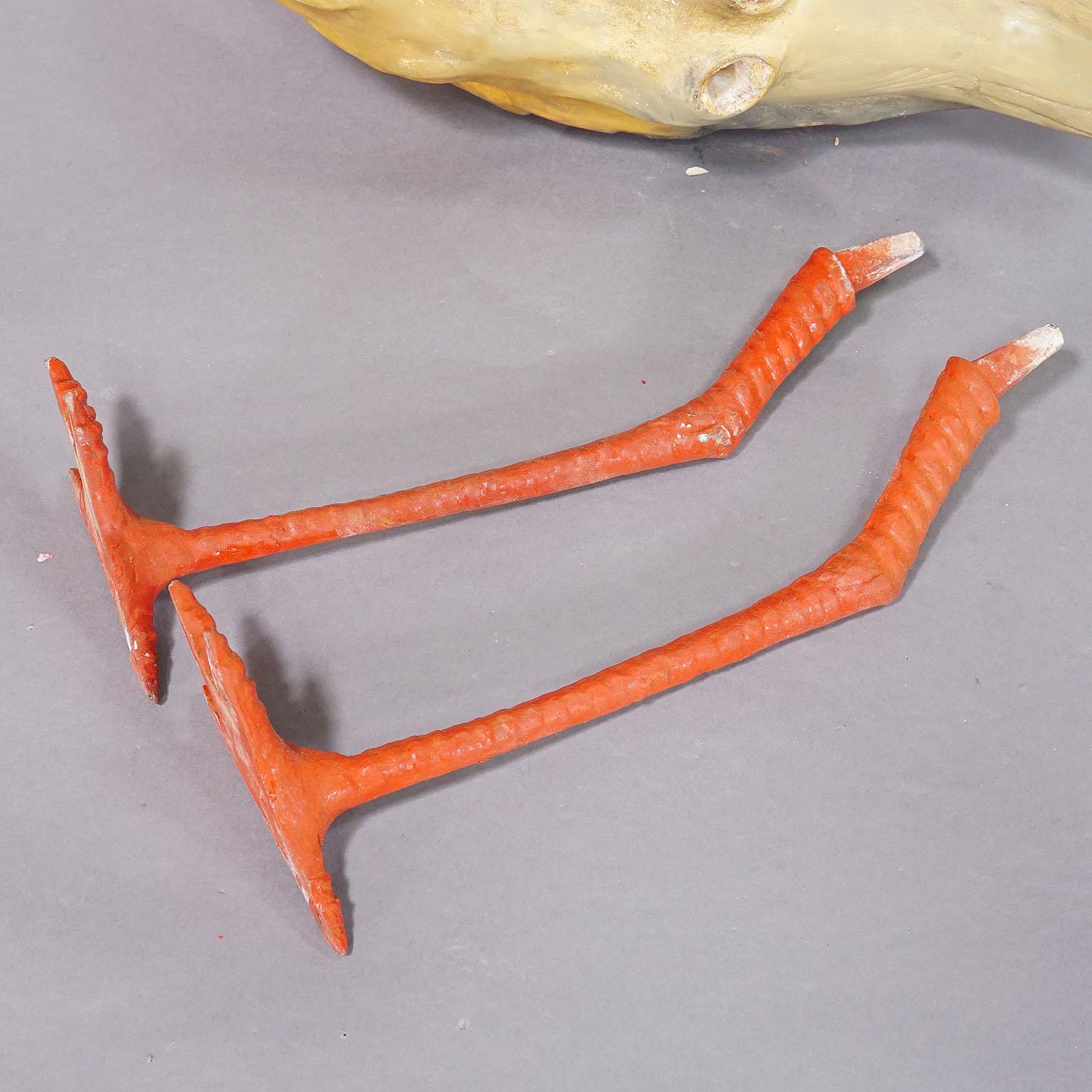 Rare Terracotta Stork for Garden Decoration, Germany ca. 1950s For Sale 5