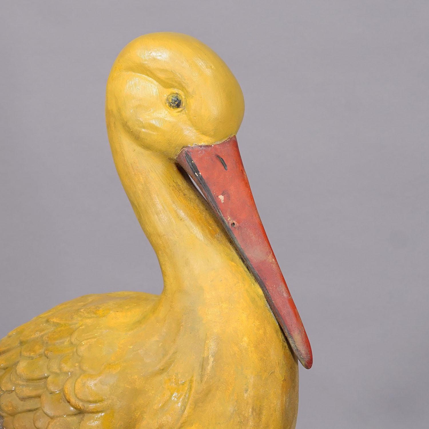 Rare Terracotta Stork for Garden Decoration, Germany ca. 1950s For Sale 2
