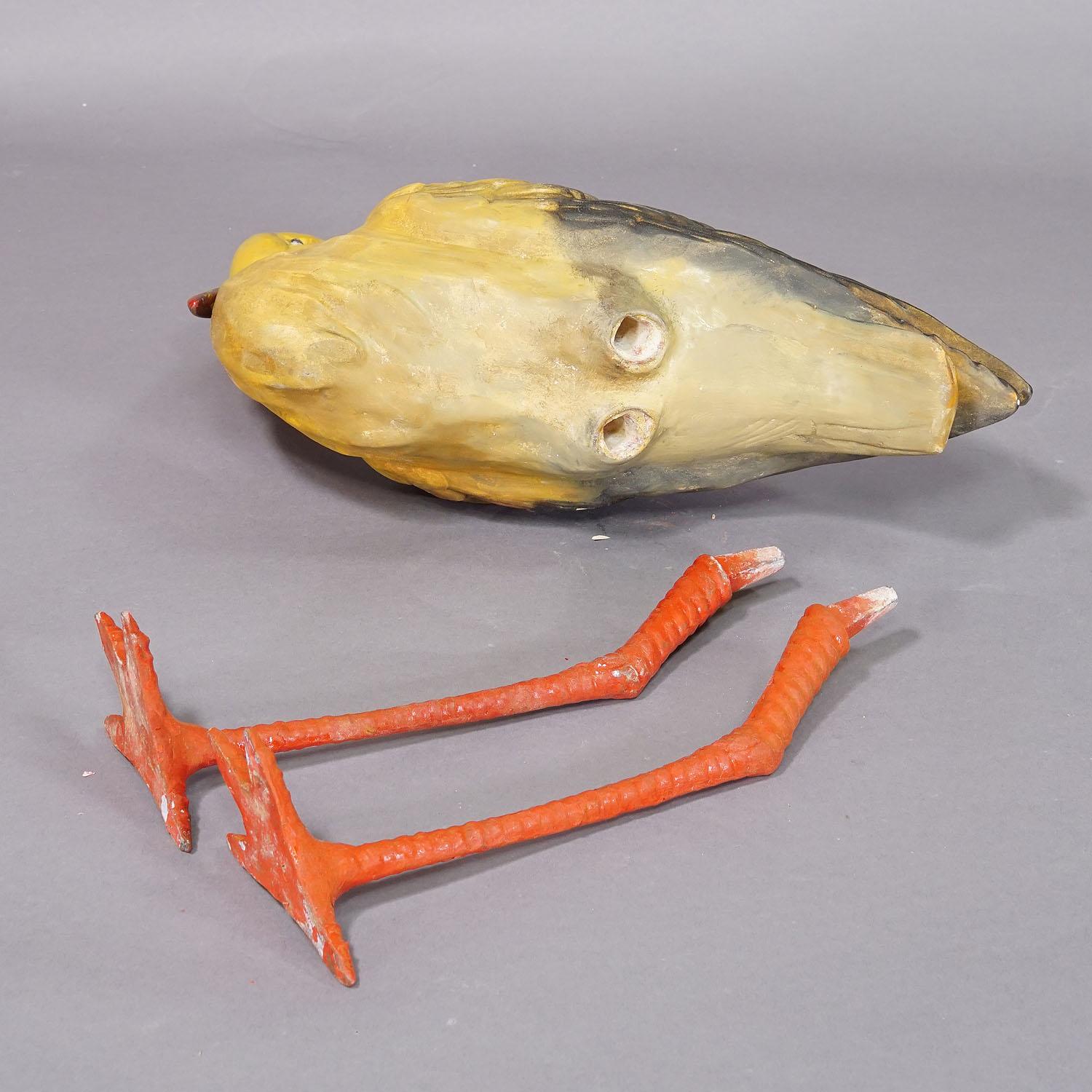 Rare Terracotta Stork for Garden Decoration, Germany ca. 1950s For Sale 4