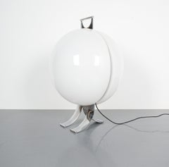 Beni Cuccuru Table Lamp Sfera, Chrome Lucite for Valenti, circa 1970