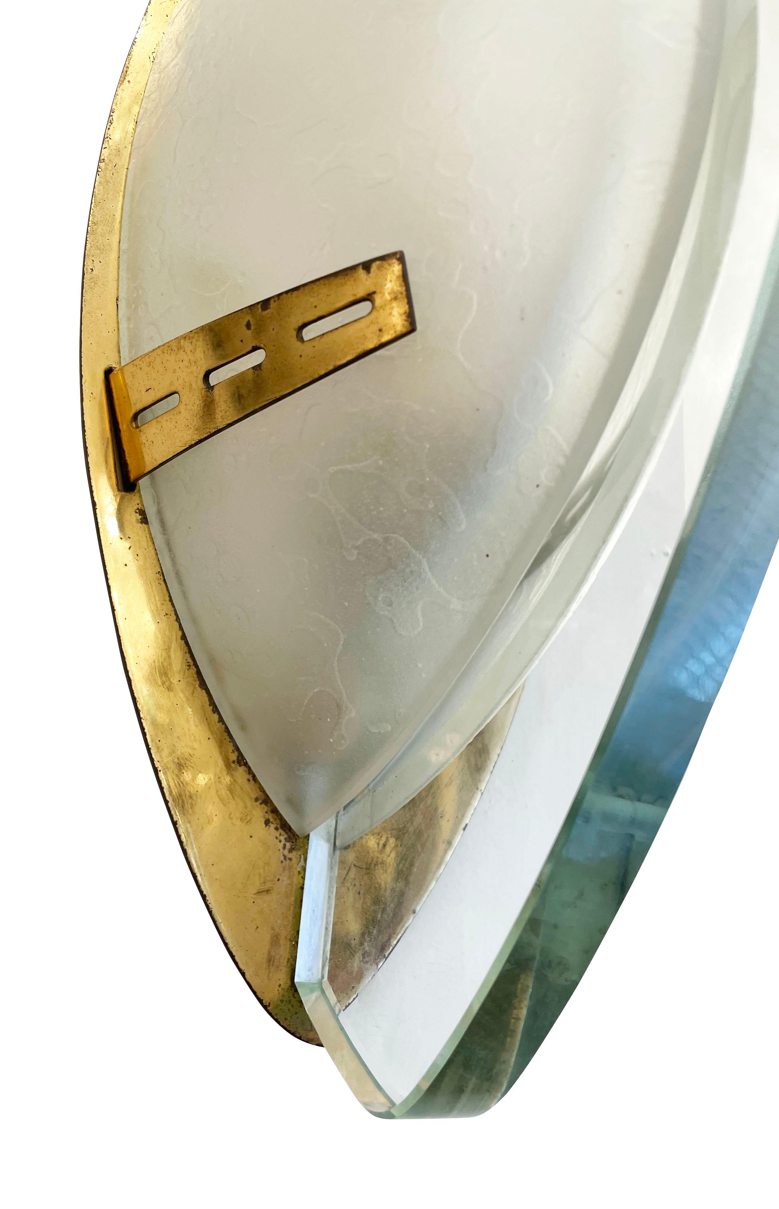 Mid-20th Century Rare Textured Glass Sconces by Stilnovo