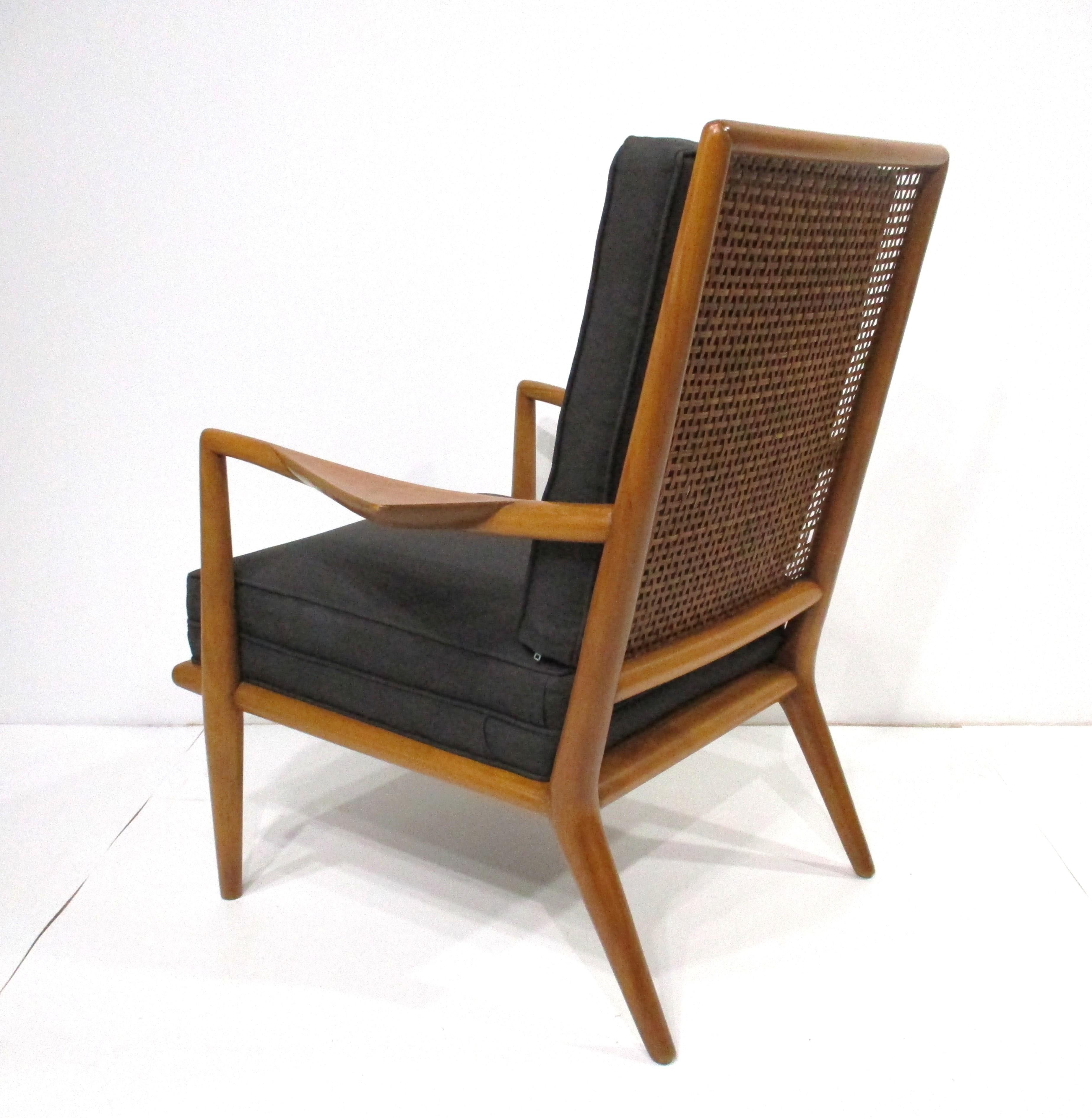 Mid-Century Modern Rare T.H. Robs John Gibbing Wing Lounge Chair for Widdicomb For Sale