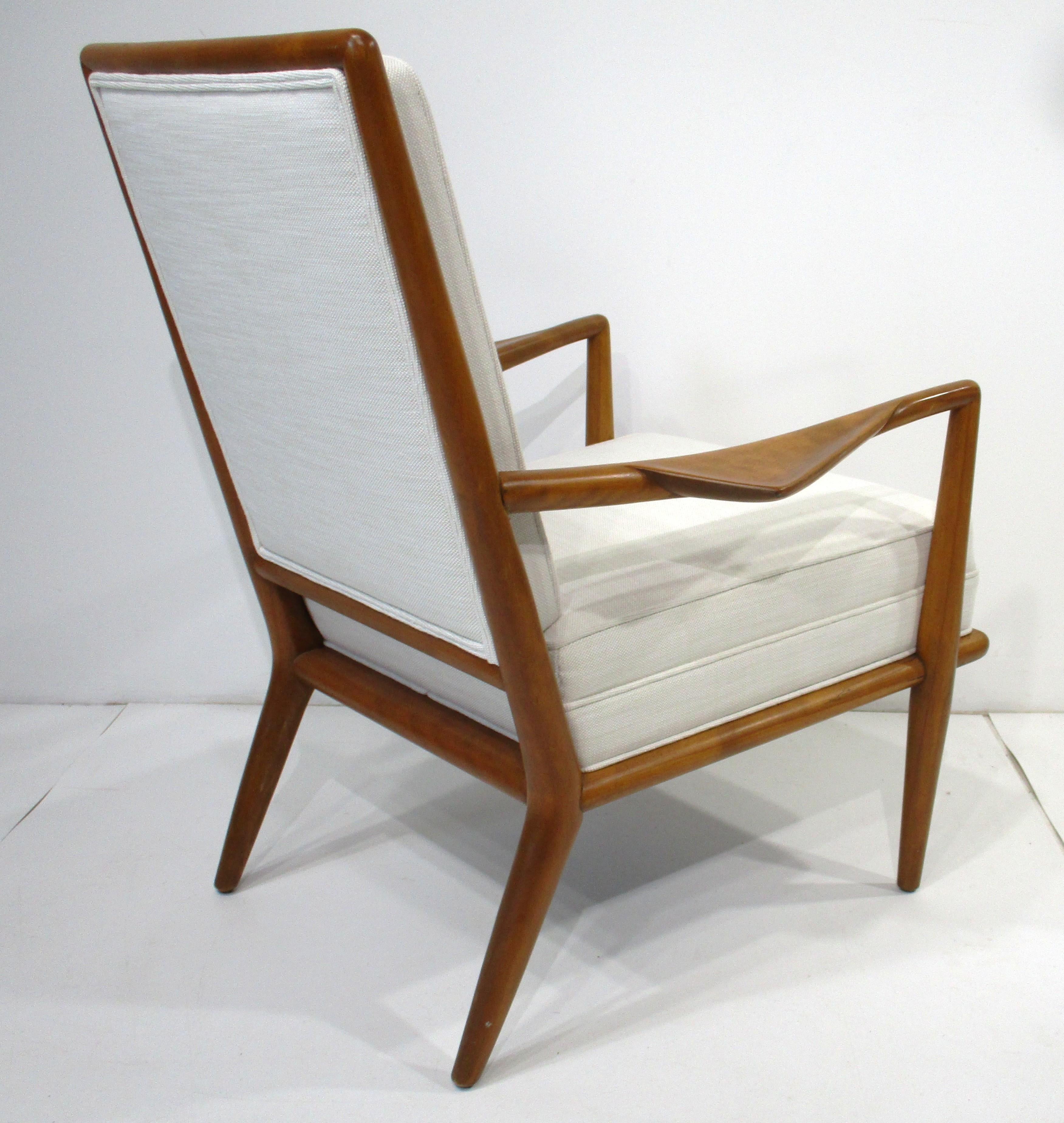 Américain Rare T.H. Chaise longue Wing Gibbing de I Johns pour Widdicomb en vente