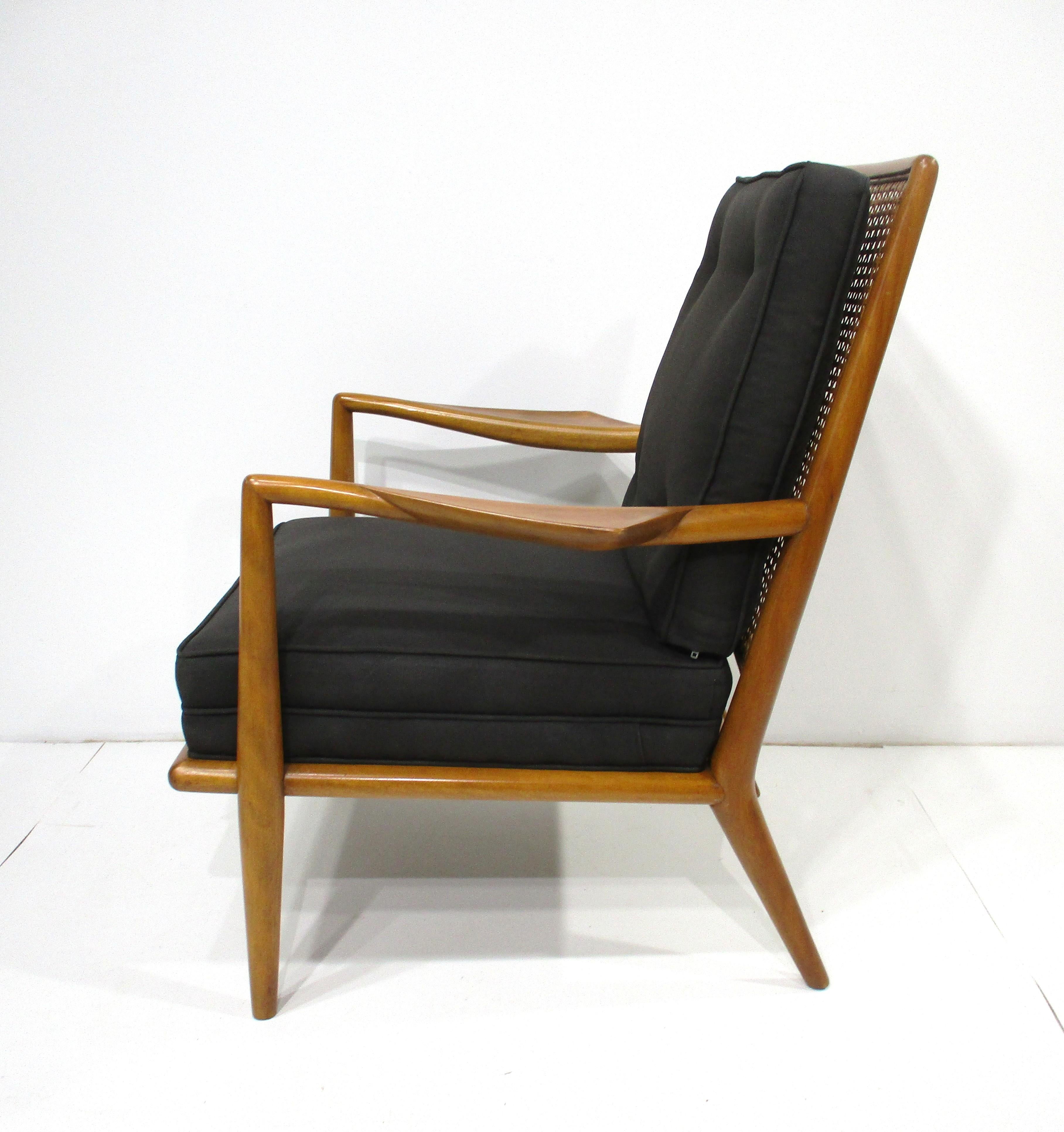 Upholstery Rare T.H. Robs John Gibbing Wing Lounge Chair for Widdicomb For Sale