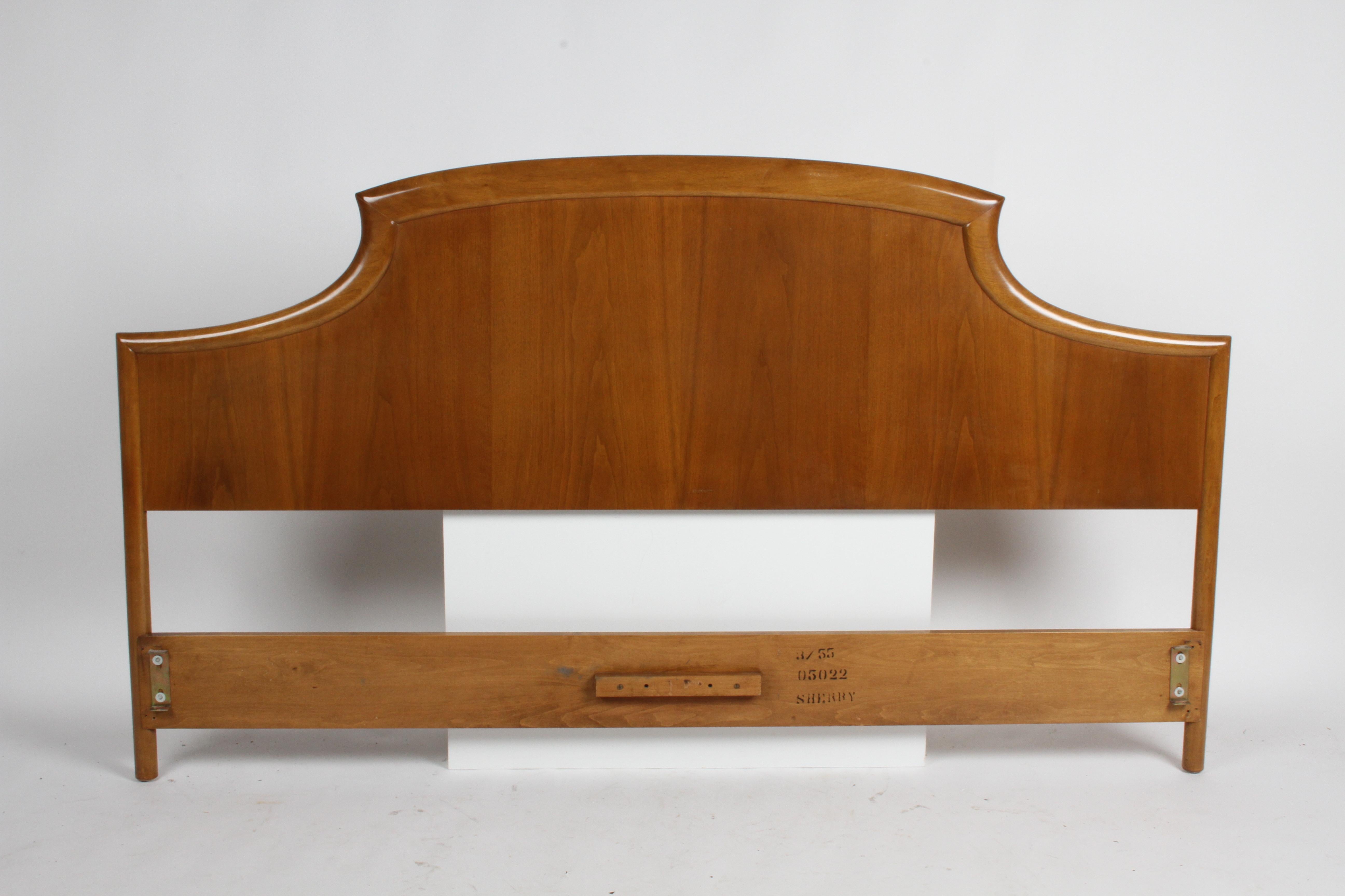Rare T.H. Robsjohns-Gibbings for Widdicomb Sculptural King Size Headboard 6