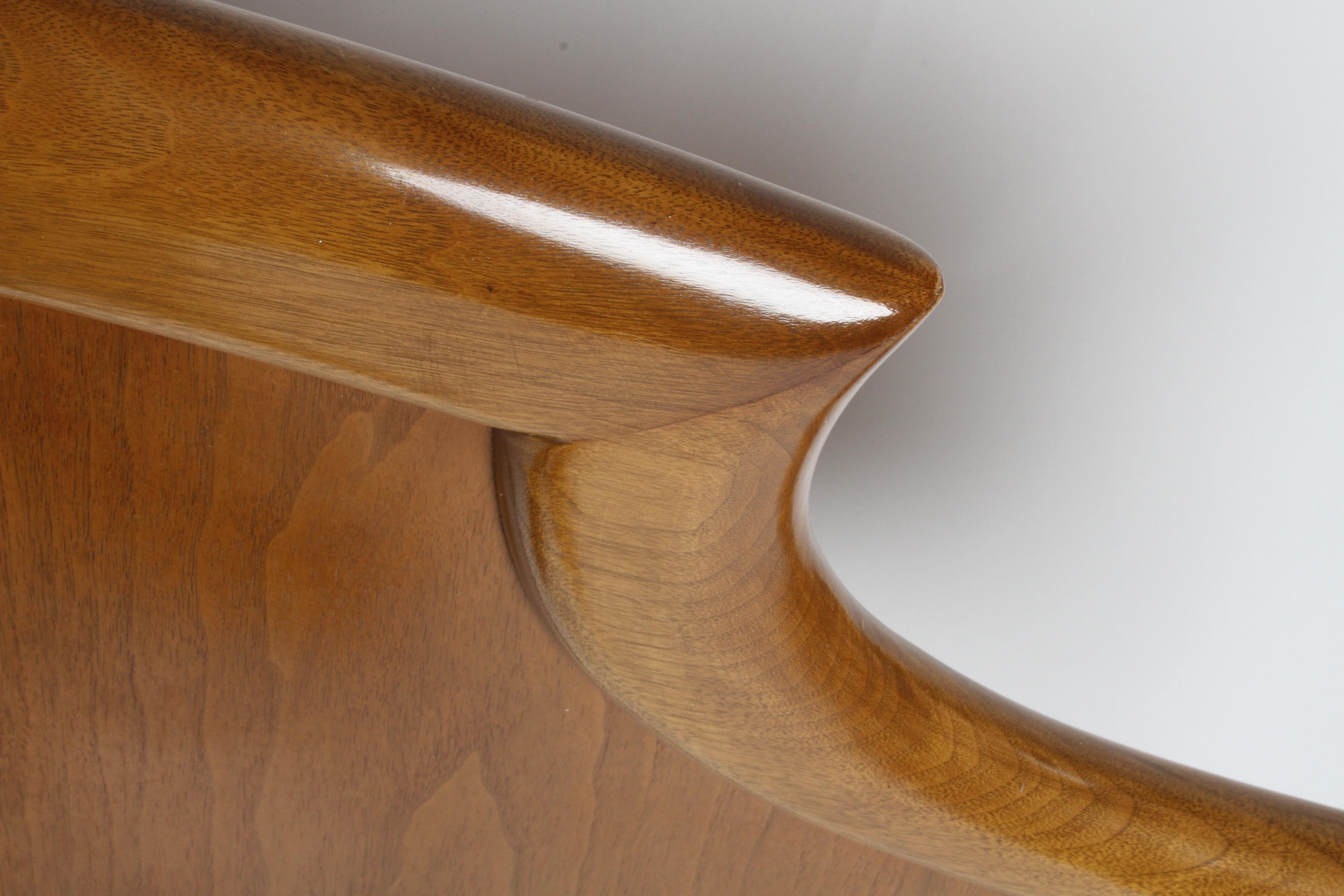 Mid-20th Century Rare T.H. Robsjohns-Gibbings for Widdicomb Sculptural King Size Headboard
