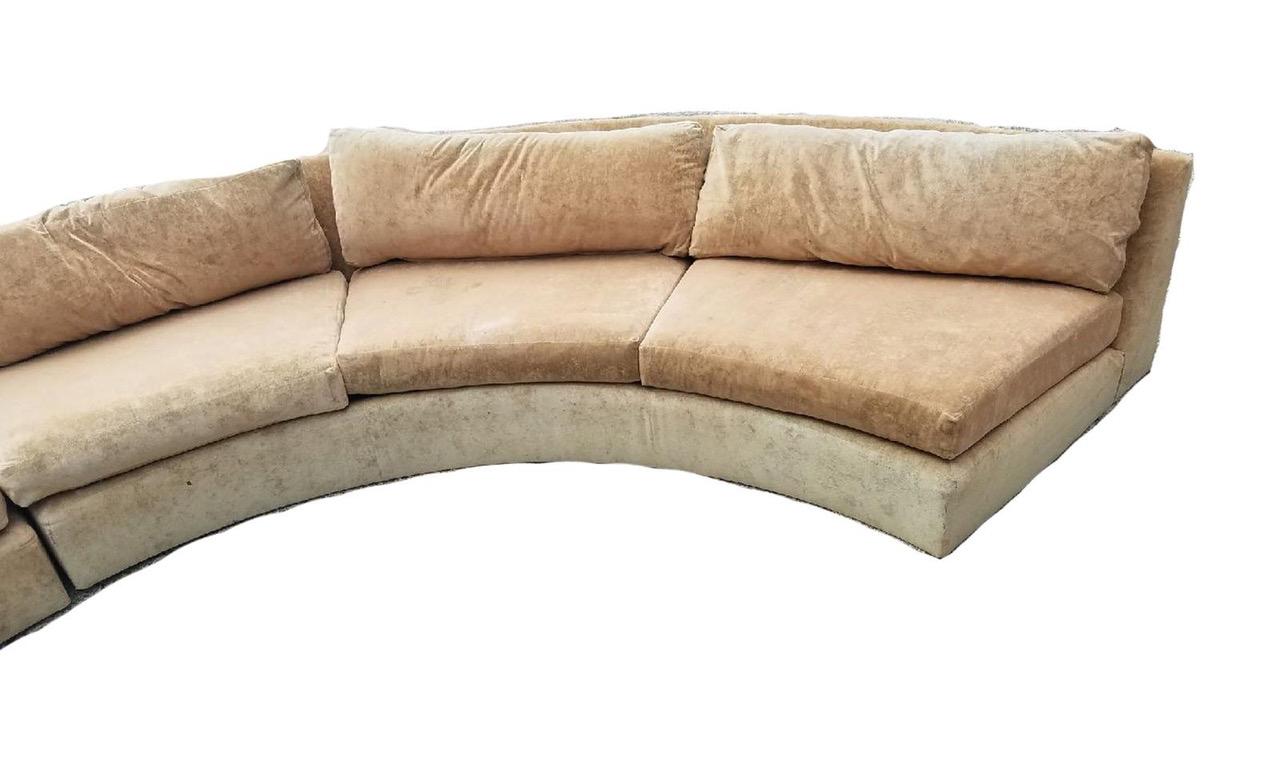 Rare Thayer Coggin by Milo Baughman Sectional For Sale 2