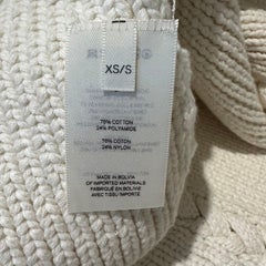 rare The Row Coastal Chic Cotton Chunky Knit Asymmetrical Tunic in Ivory