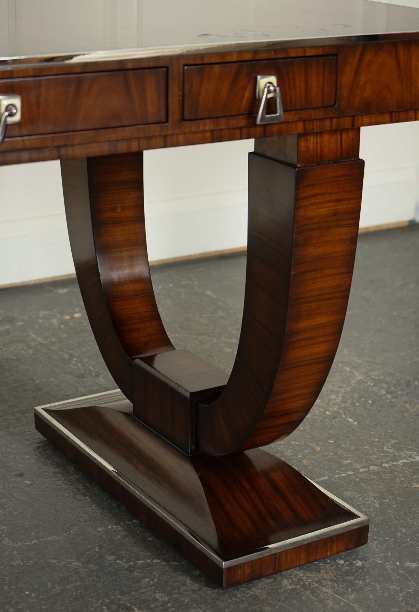 RARA scrivania da ufficio in stile ART DECO di Theodore Alexander a due cassetti in vendita 3