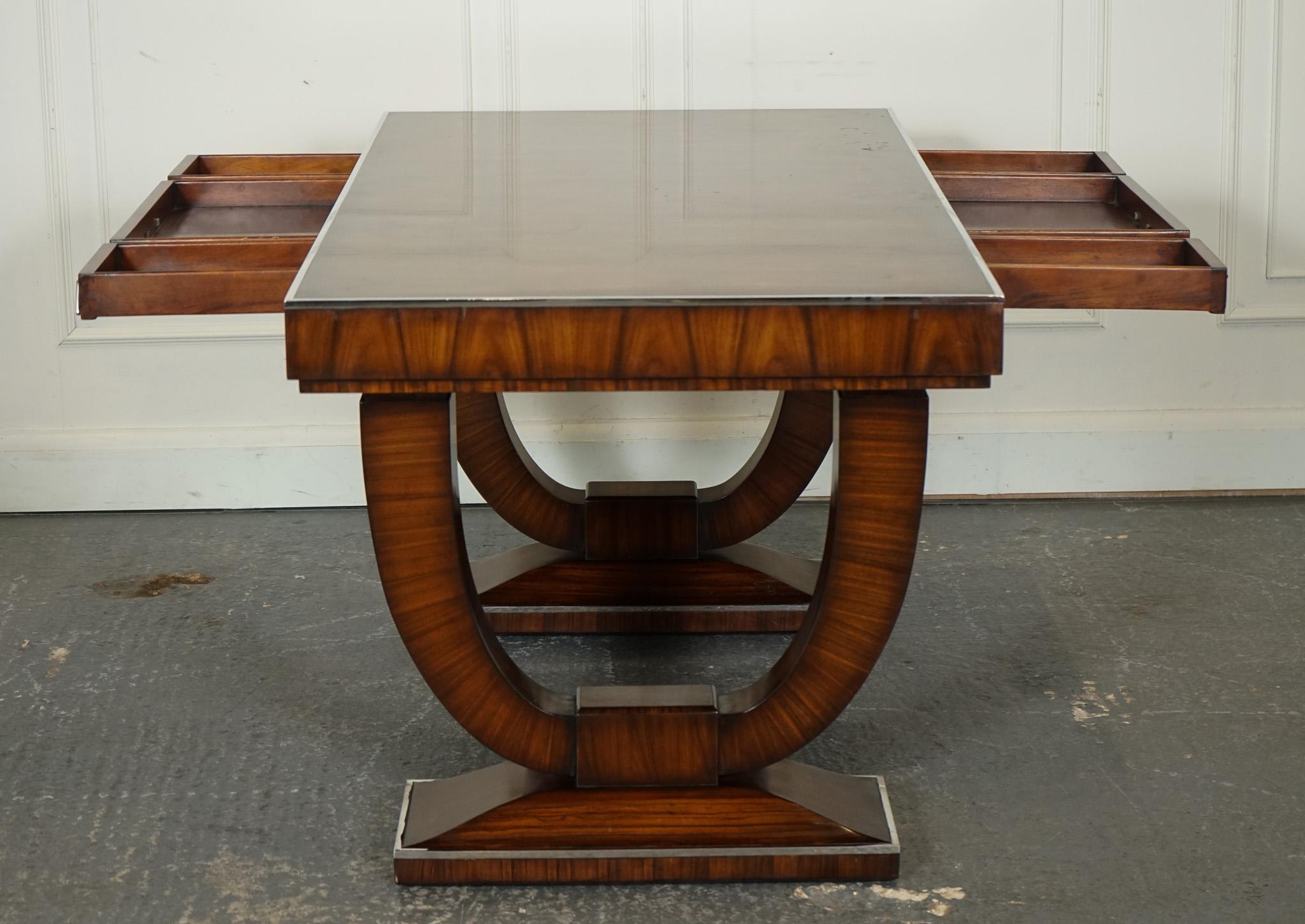 RARA scrivania da ufficio in stile ART DECO di Theodore Alexander a due cassetti in vendita 6